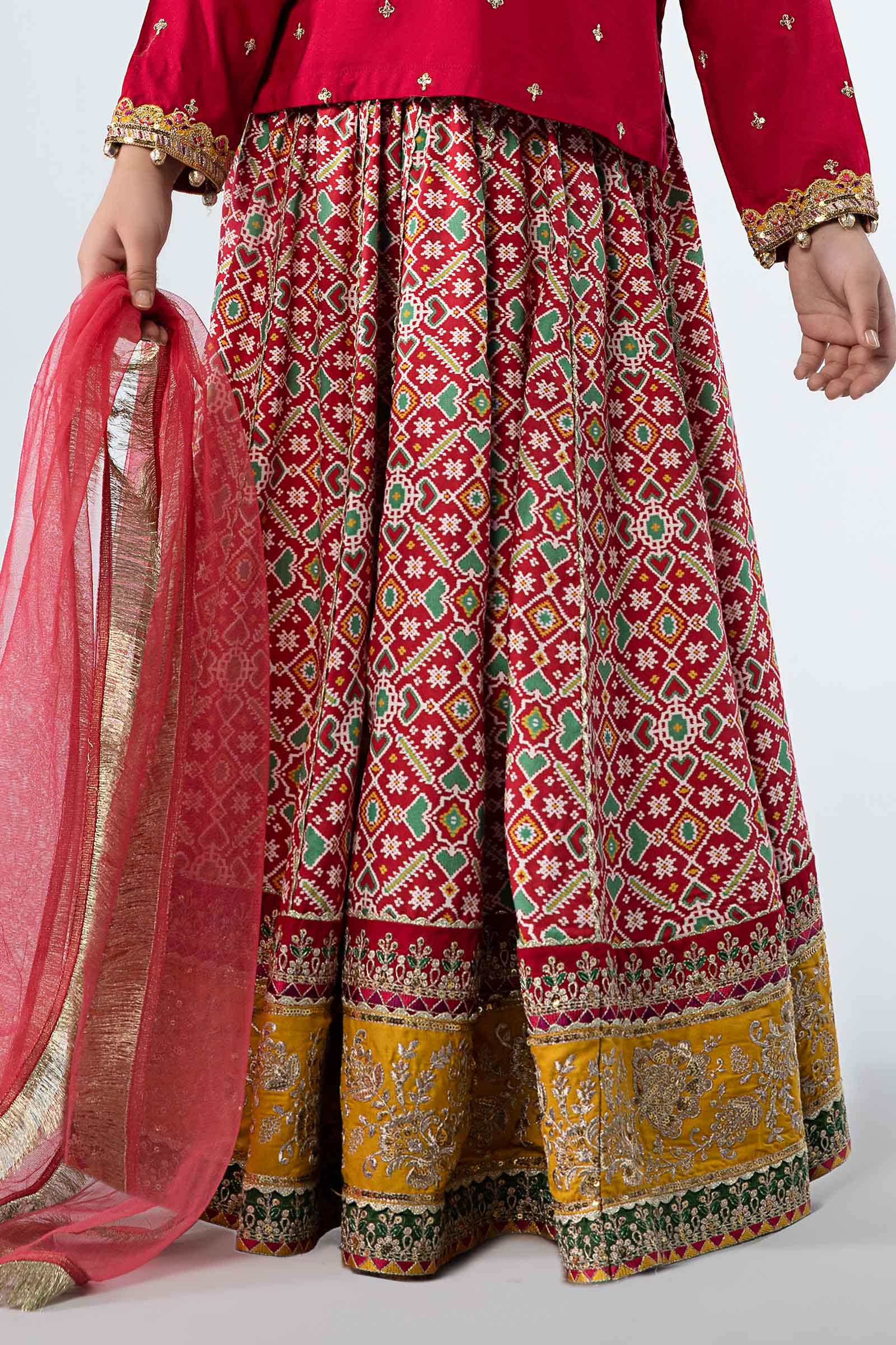 3 Piece Embroidered Linen Suit - Image 8