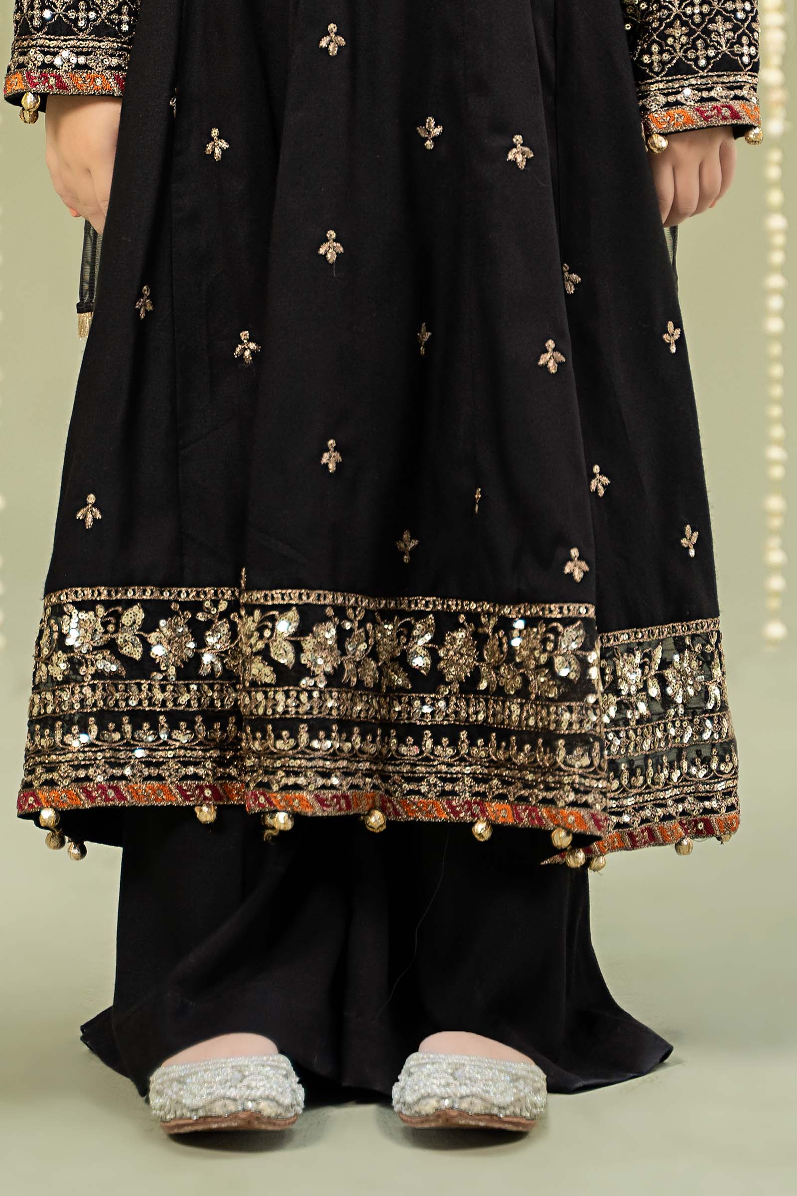 3 Piece Embroidered Linen Suit - Image 3