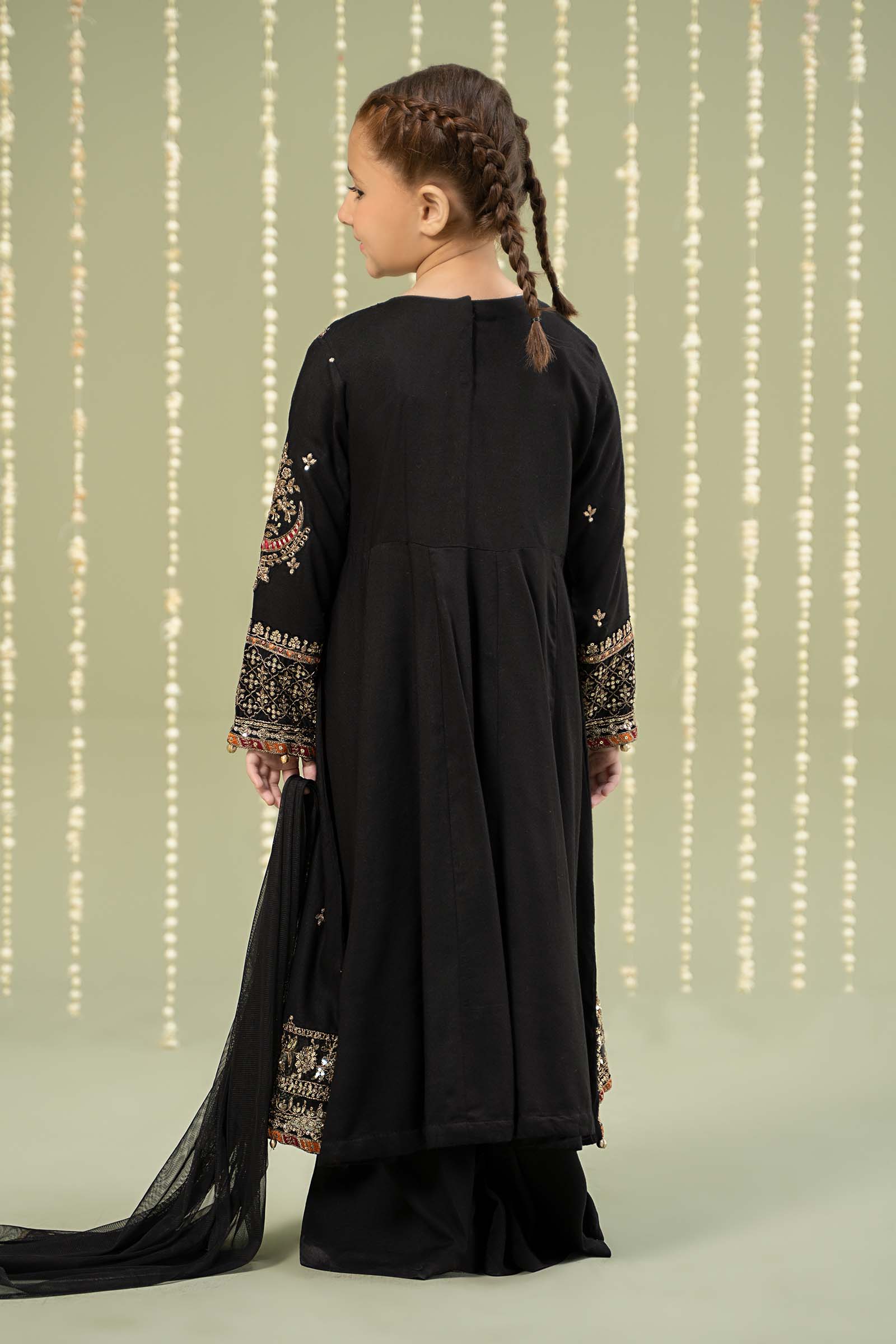 3 Piece Embroidered Linen Suit - Image 5