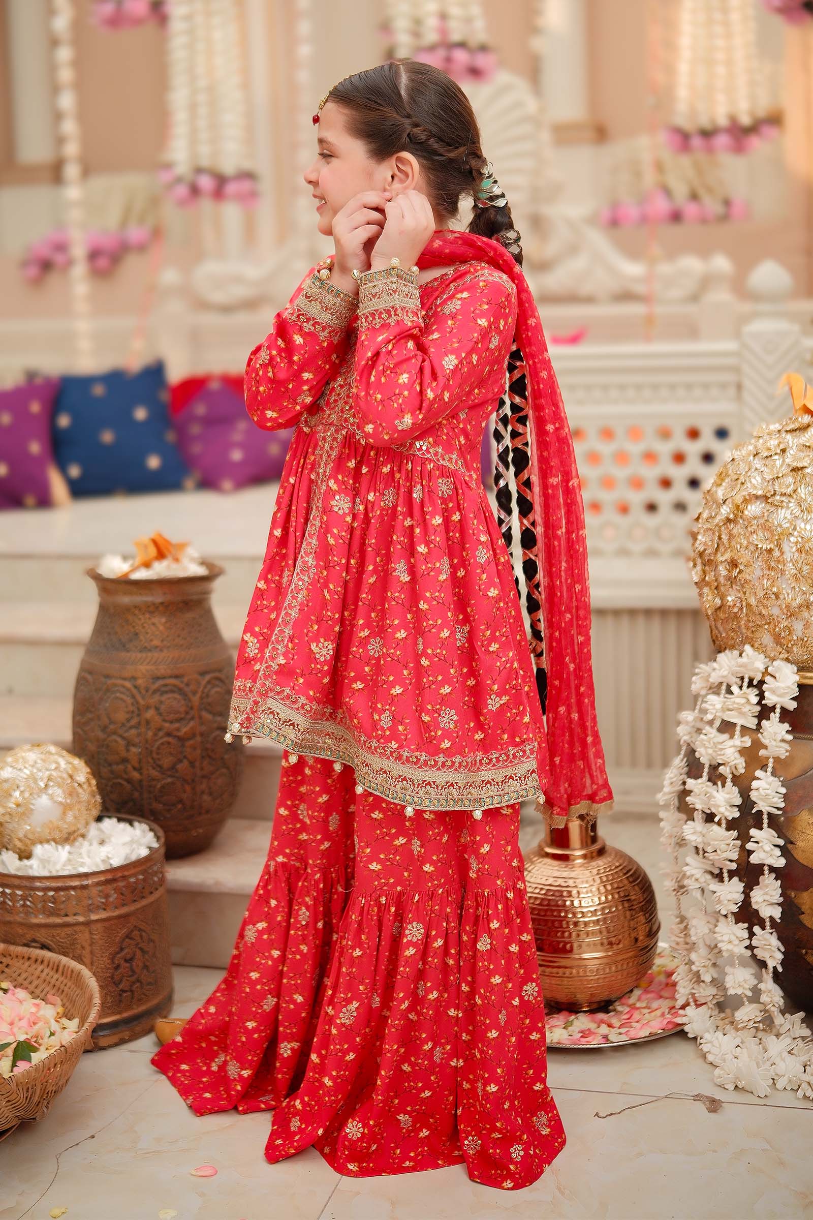 3 Piece Embroidered Marina Twill Suit - Image 4
