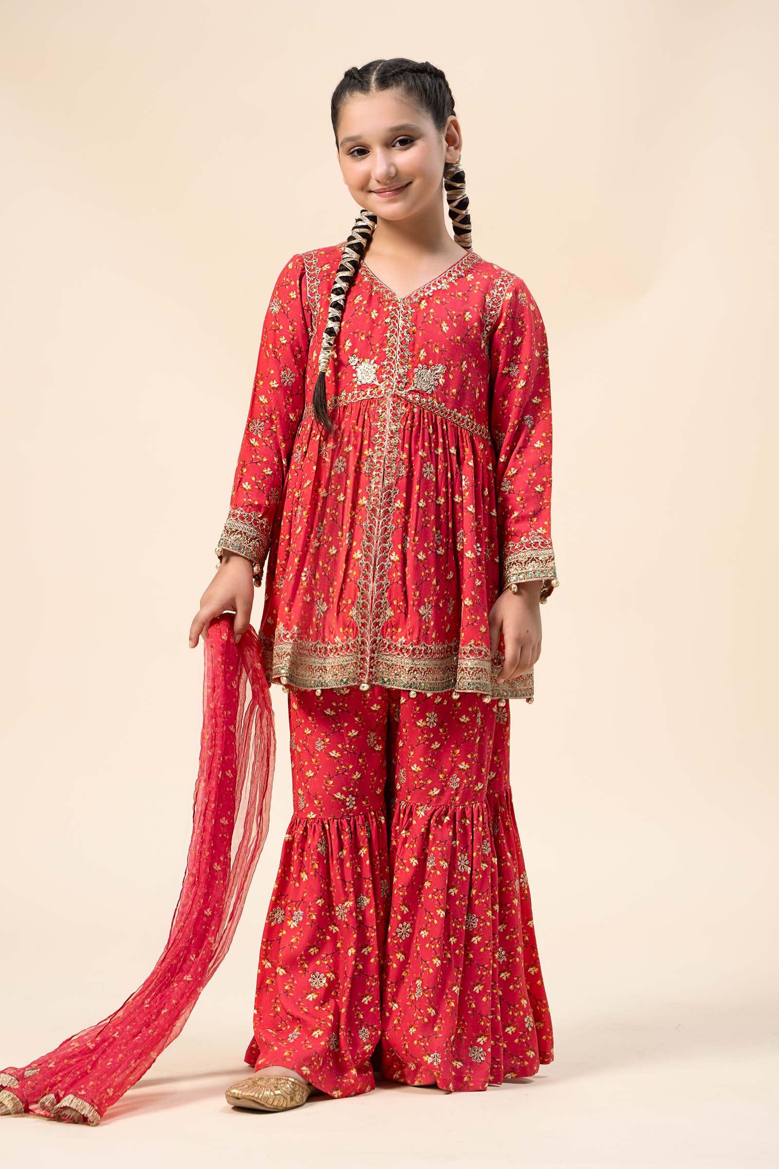 3 Piece Embroidered Marina Twill Suit - Image 5