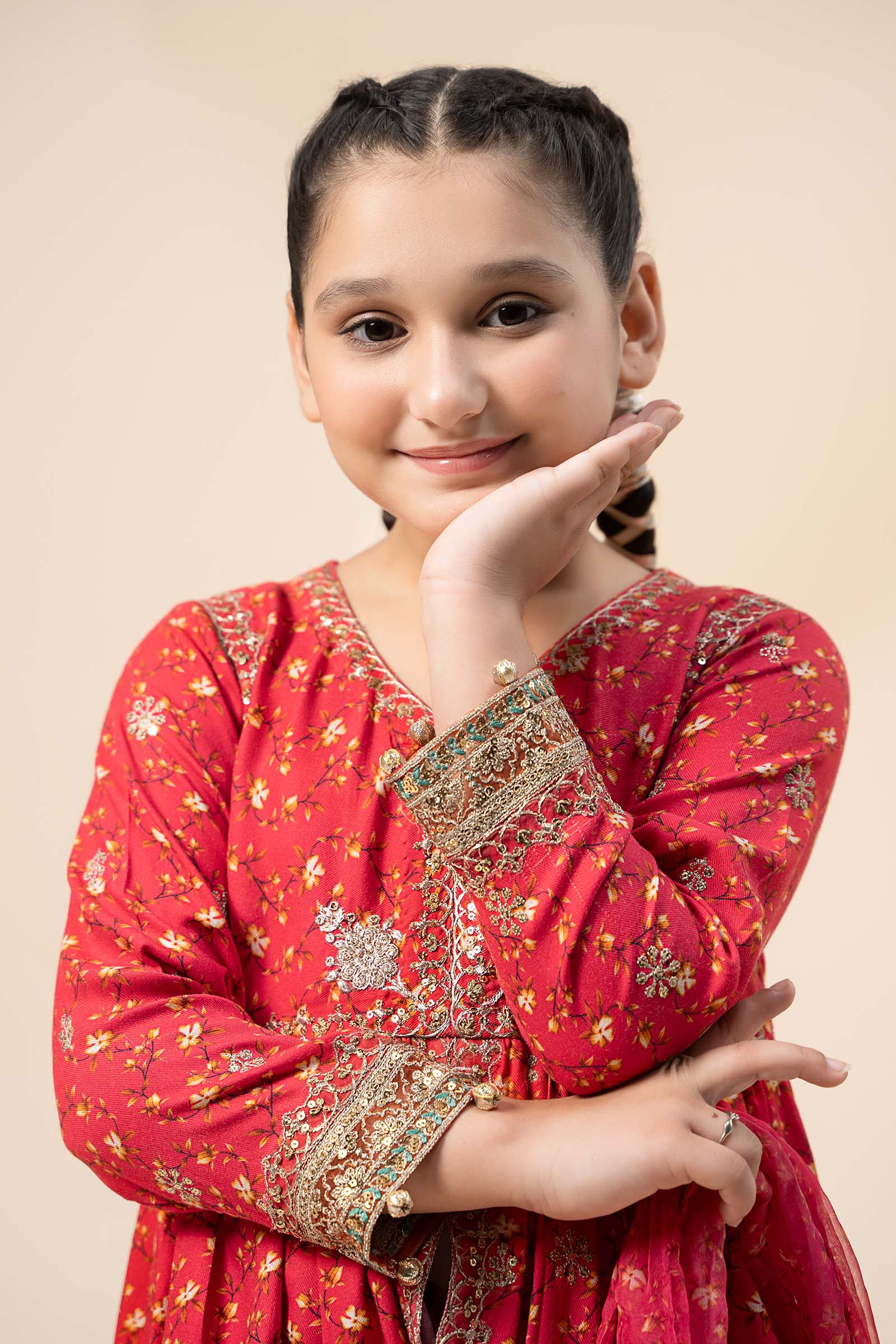 3 Piece Embroidered Marina Twill Suit - Image 6