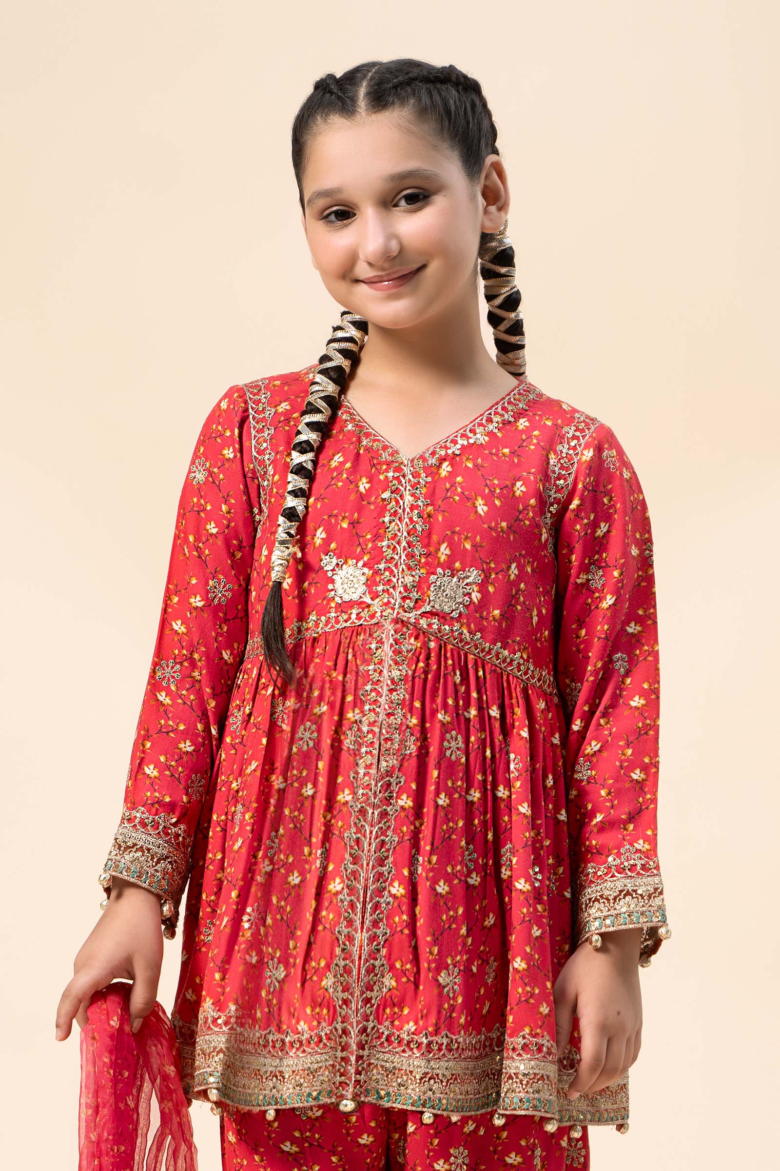 3 Piece Embroidered Marina Twill Suit - Image 7