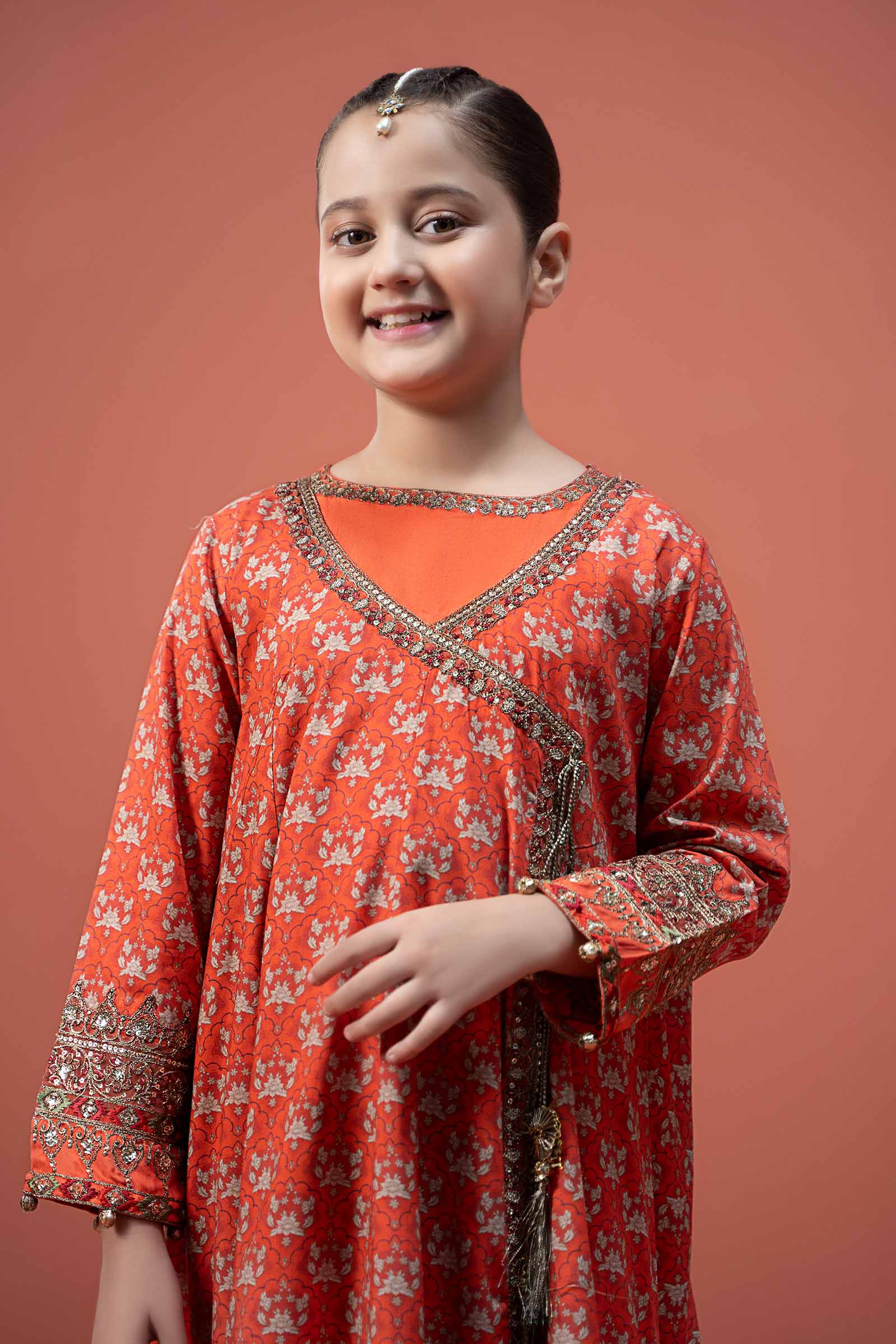 3 Piece Printed Linen Suit - Image 4