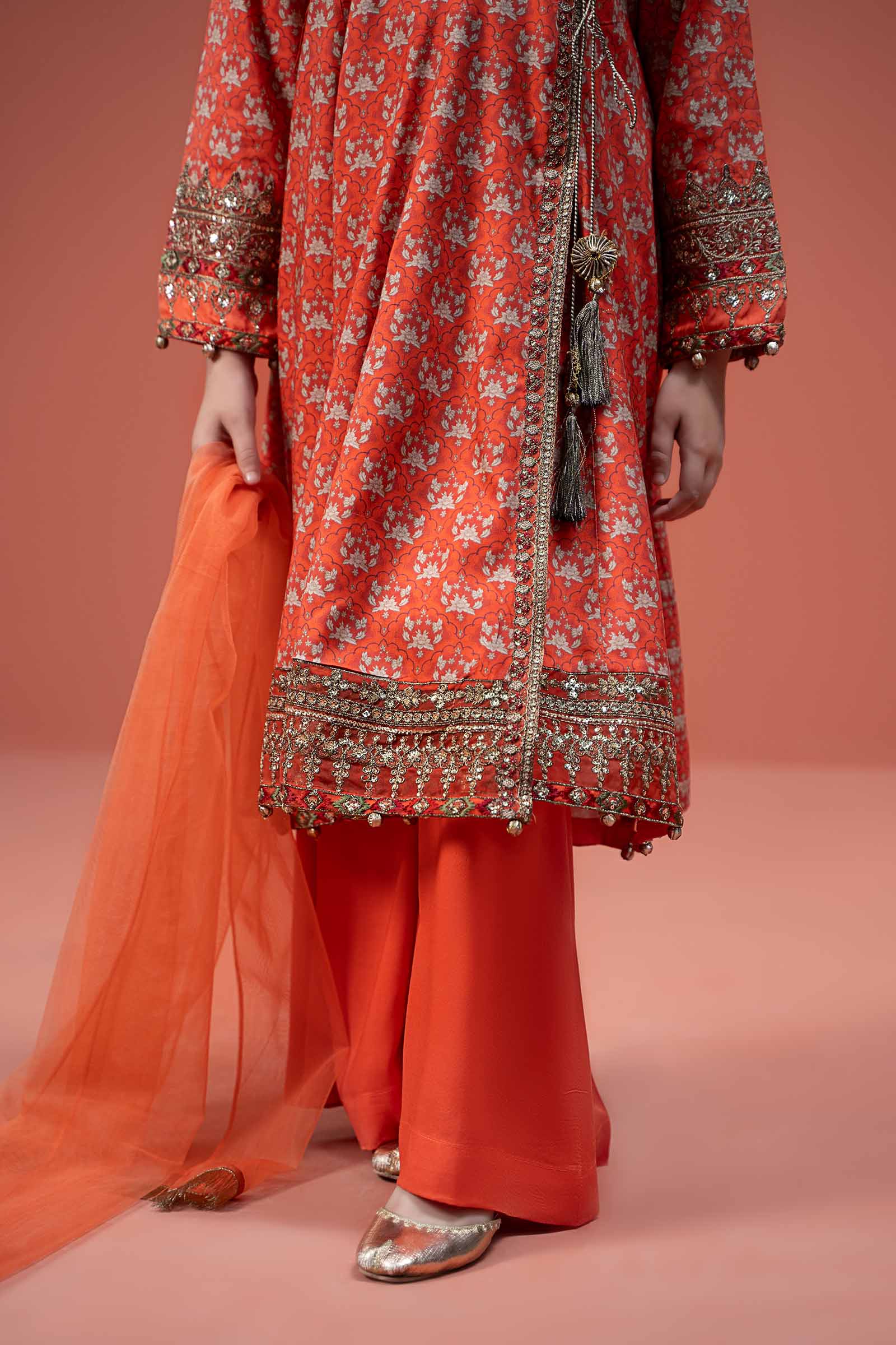 3 Piece Printed Linen Suit - Image 5