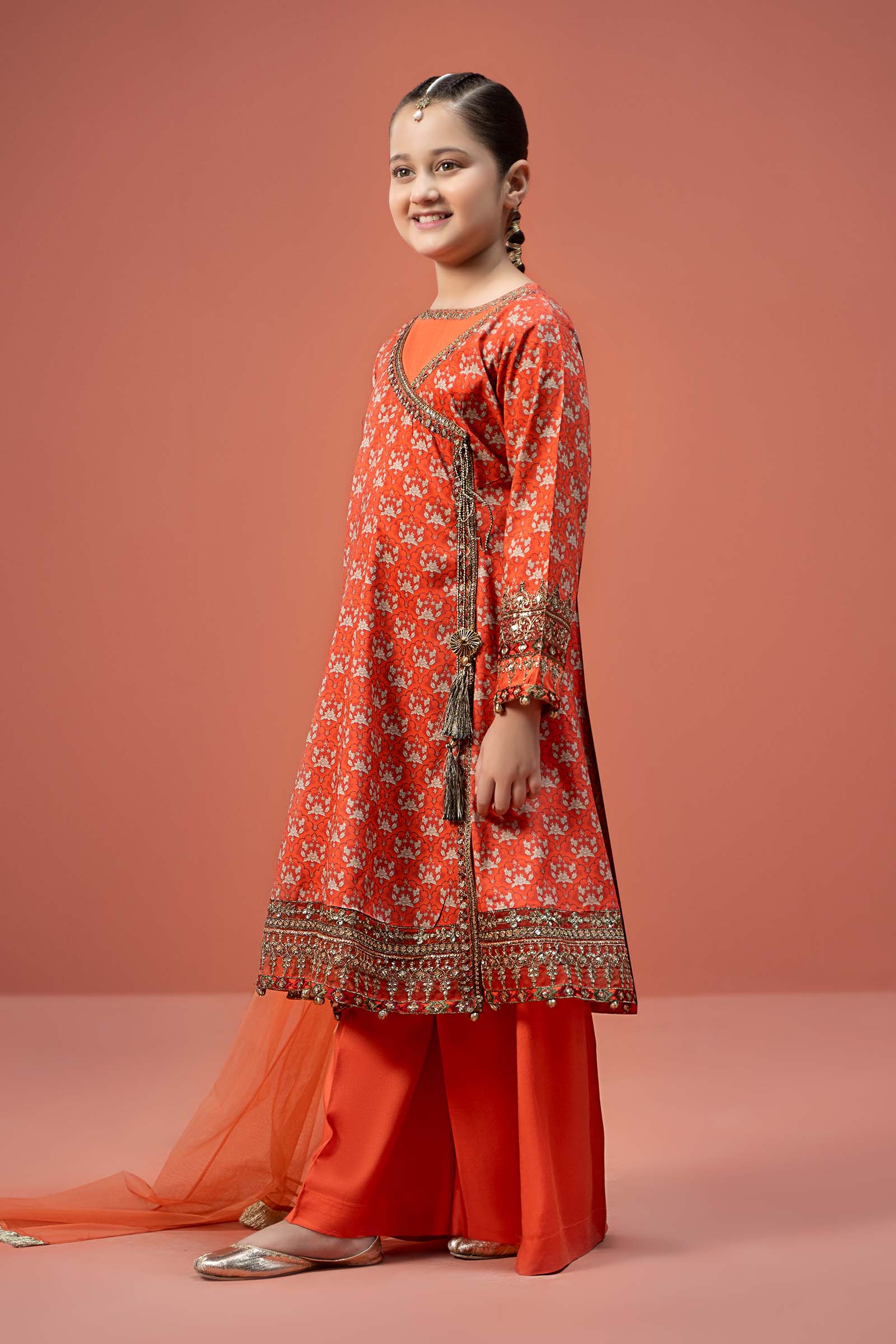 3 Piece Printed Linen Suit - Image 6