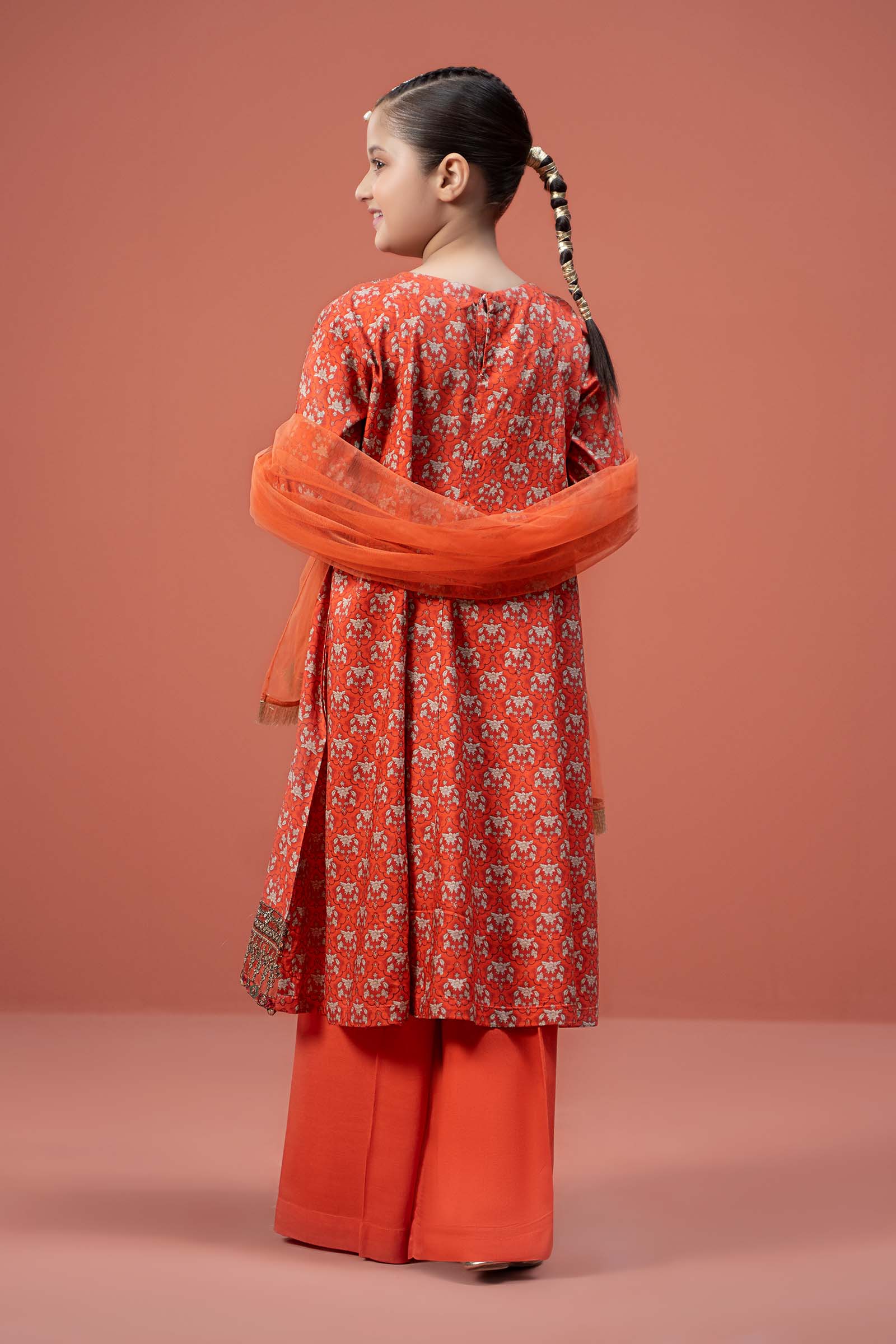3 Piece Printed Linen Suit - Image 7