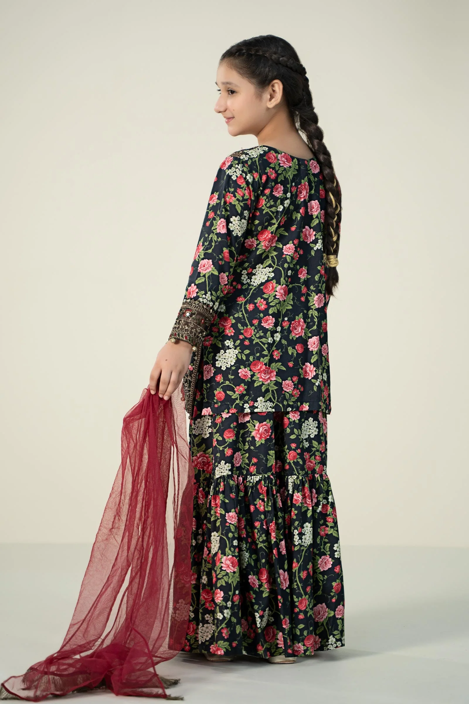 3 Piece Printed Linen Suit - Image 5