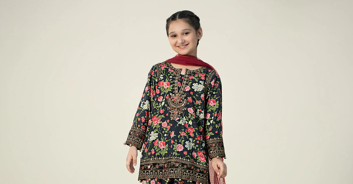 3 Piece Printed Linen Suit - Image 6