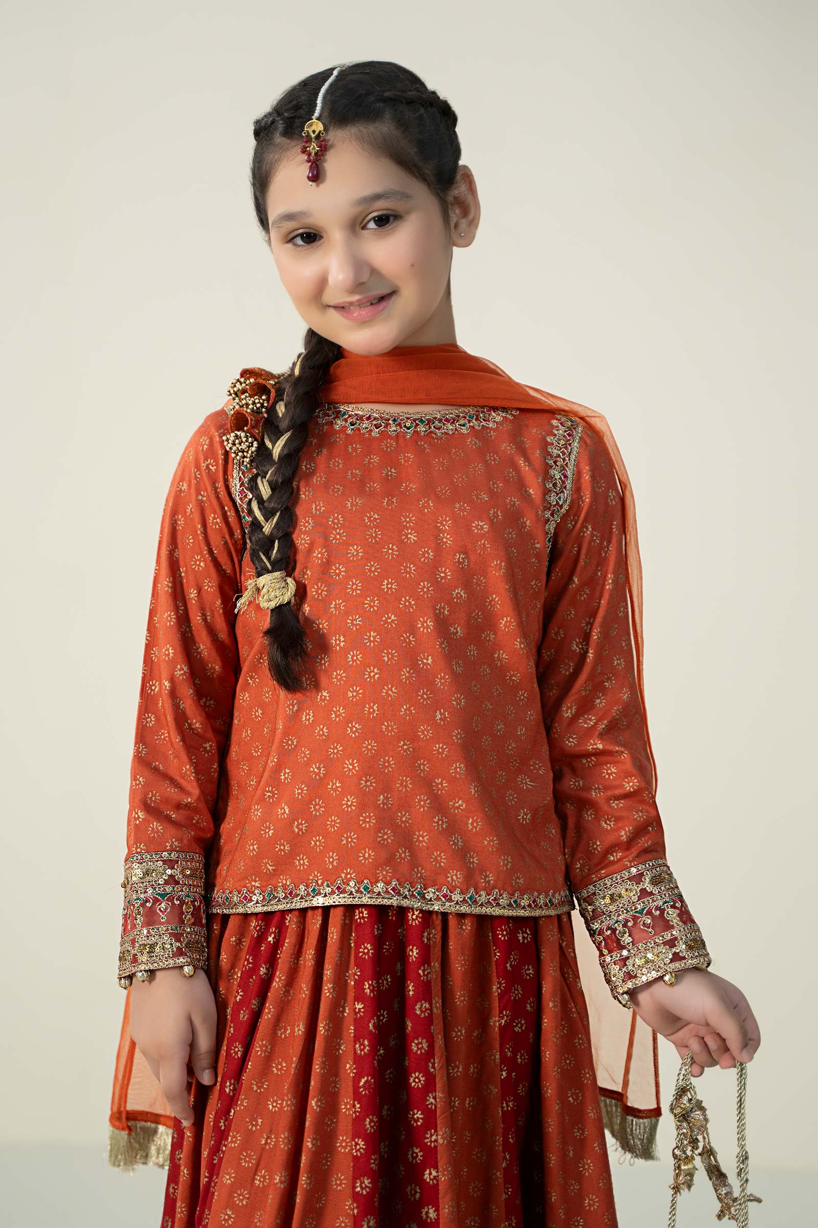 3 Piece Printed Linen Suit - Image 2