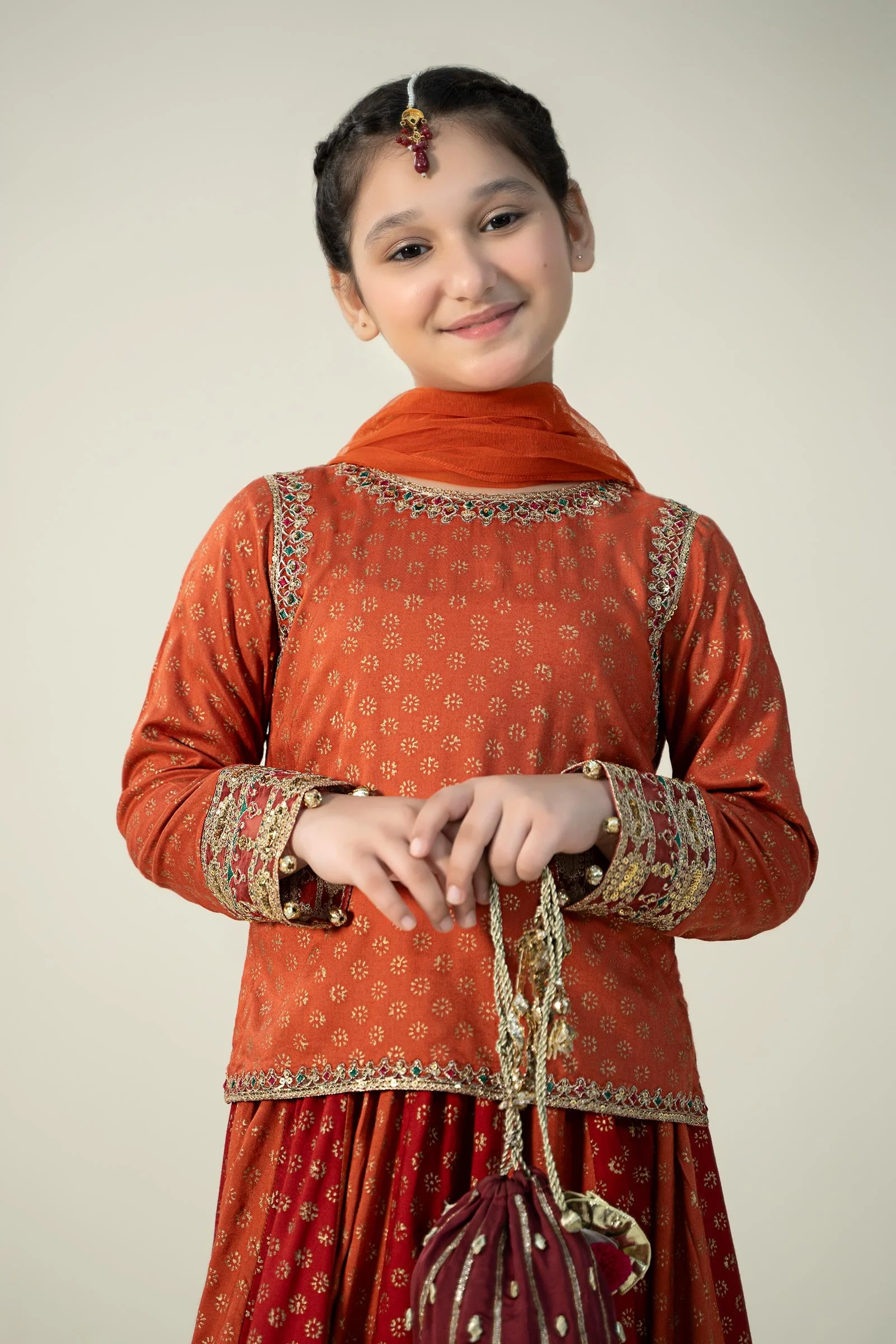 3 Piece Printed Linen Suit - Image 3
