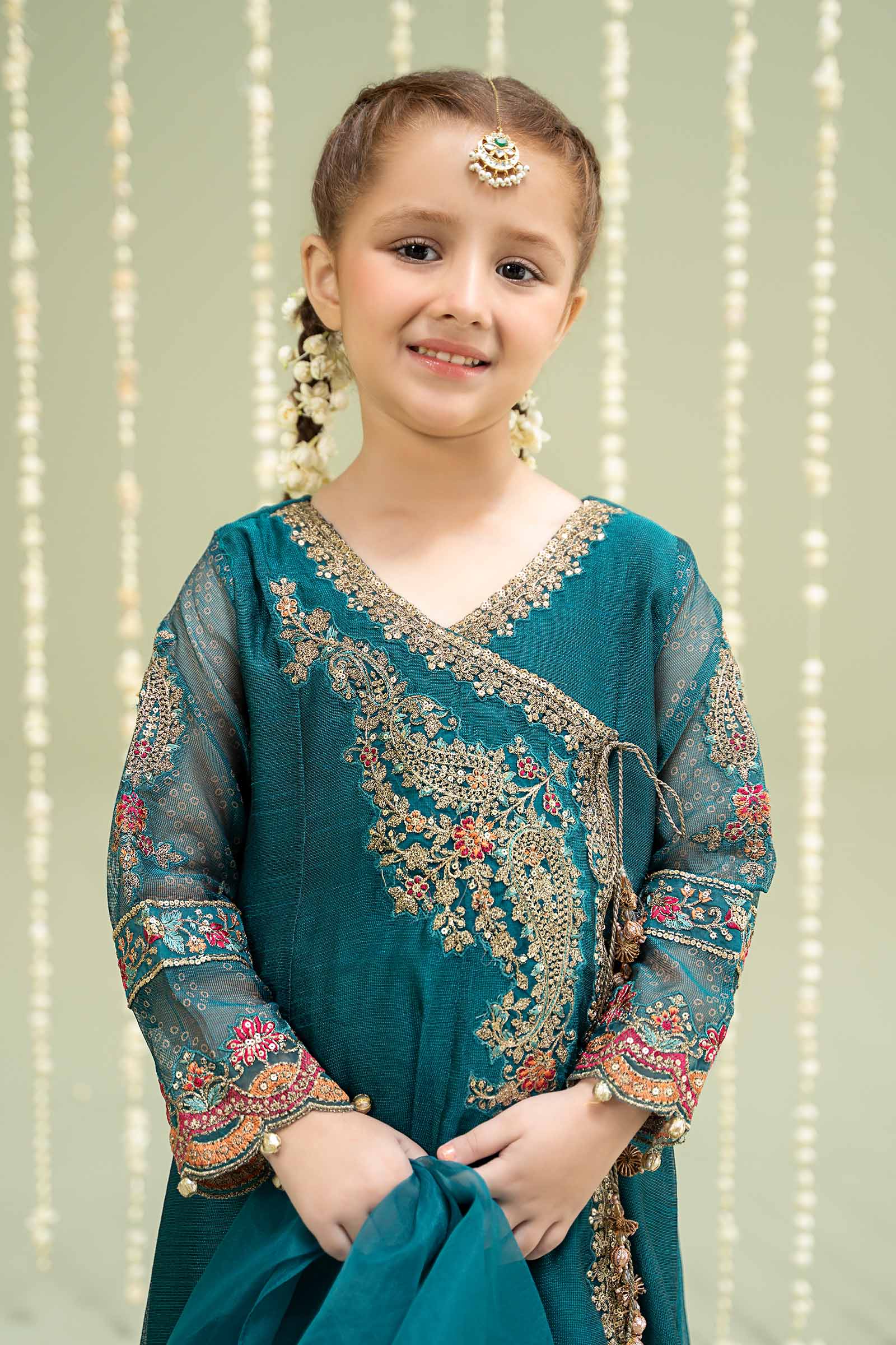 3 Piece Embroidered Paper Cotton Suit - Image 4