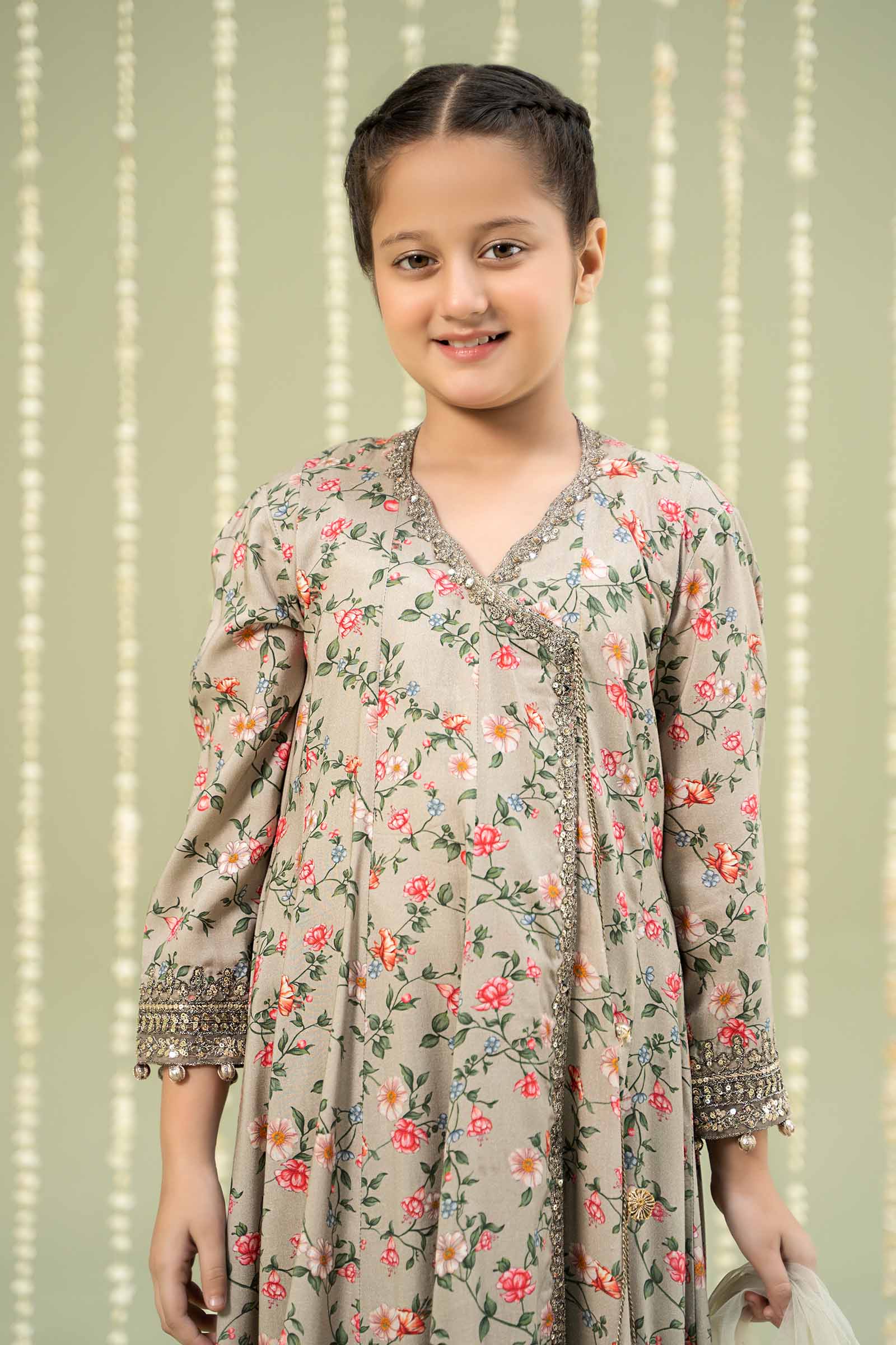 3 Piece Printed Linen Suit - Image 2