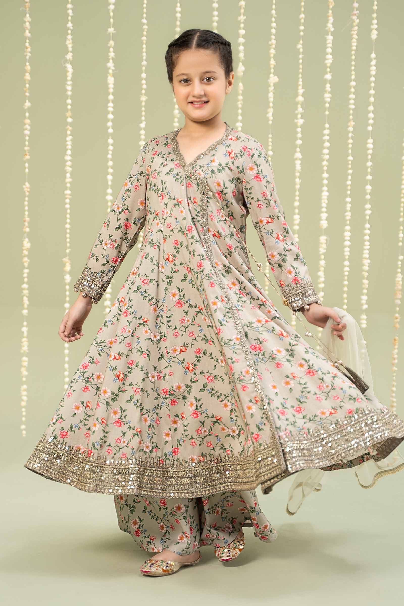3 Piece Printed Linen Suit - Image 5