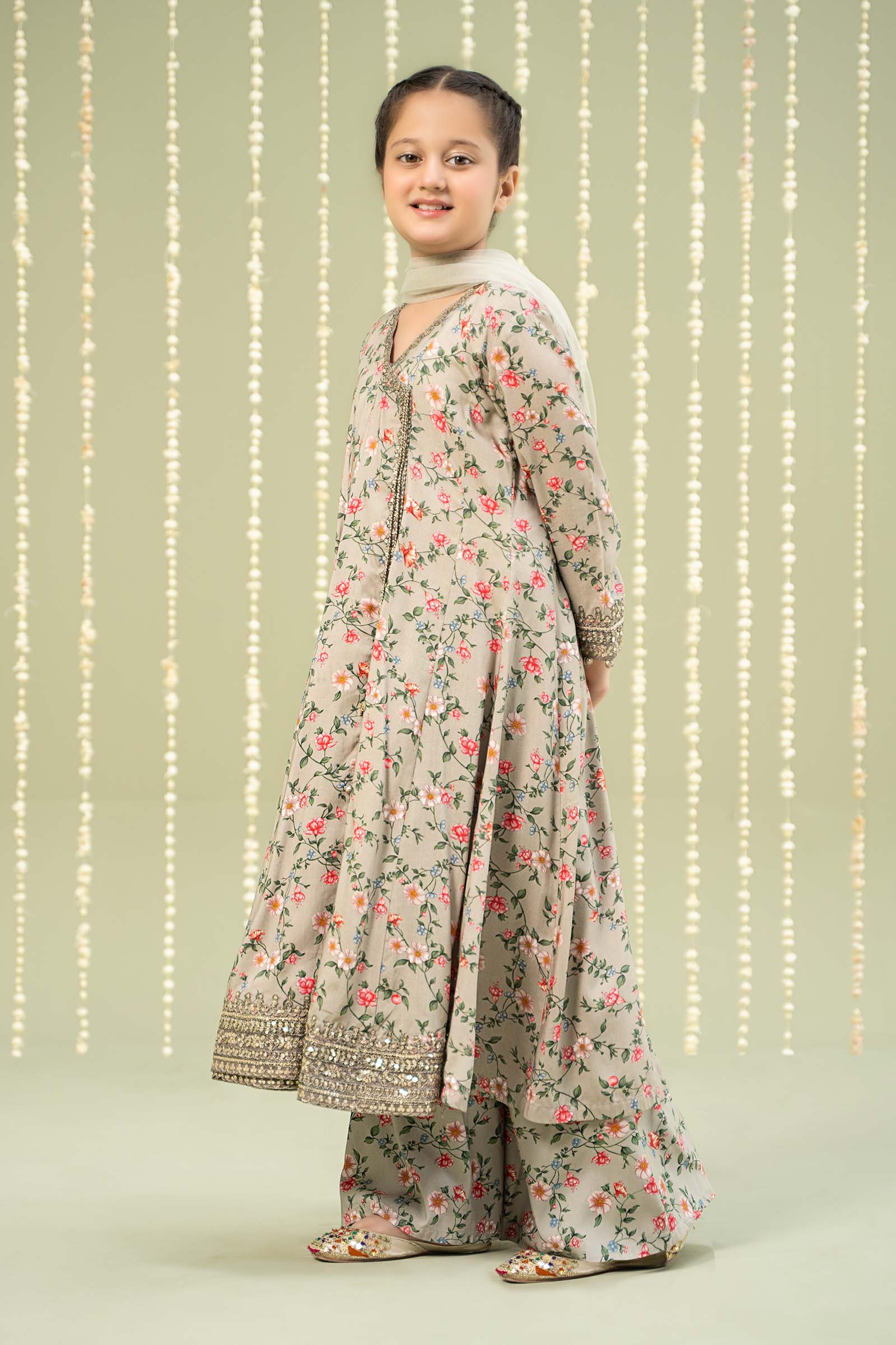 3 Piece Printed Linen Suit - Image 6
