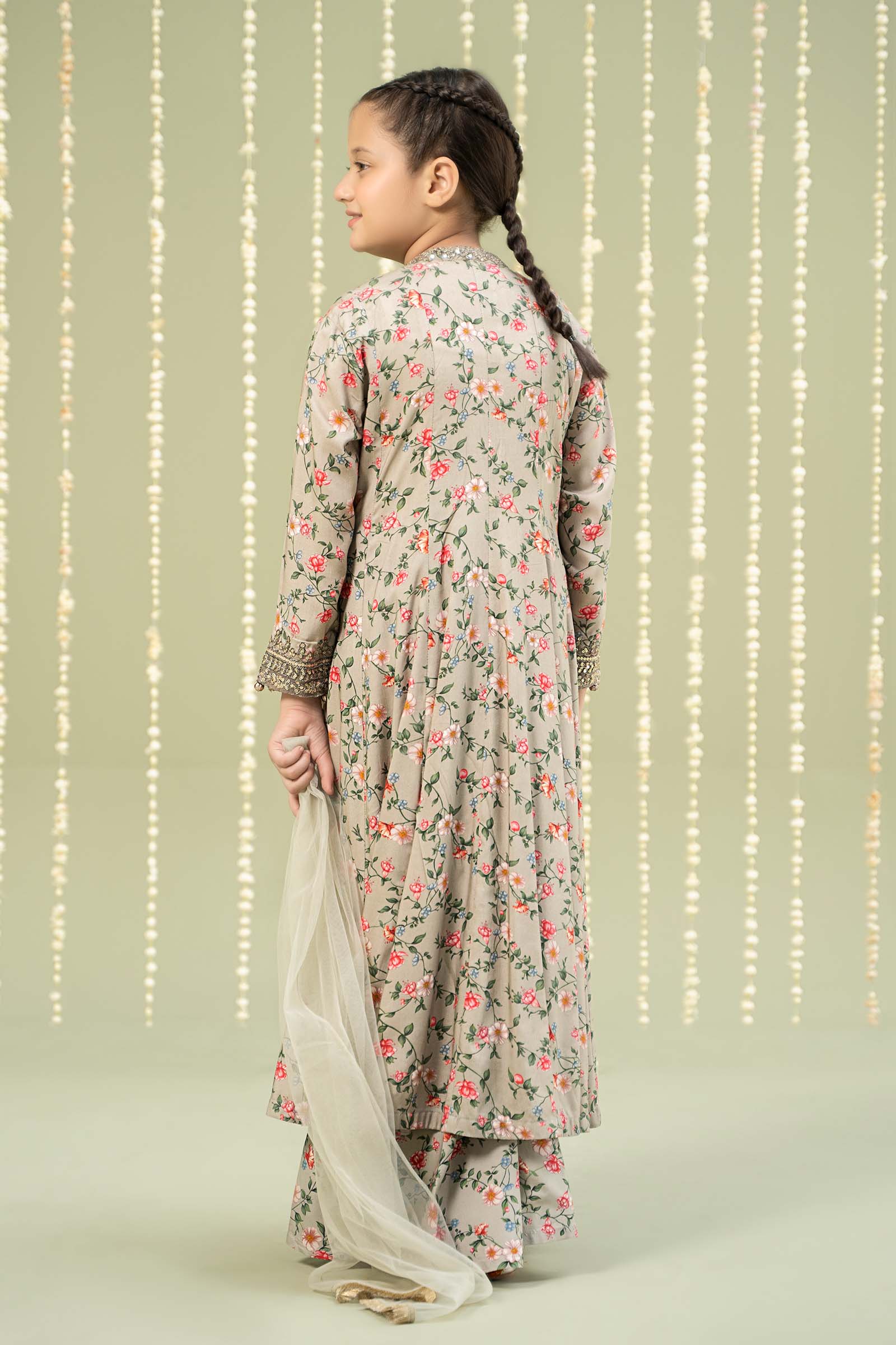 3 Piece Printed Linen Suit - Image 7