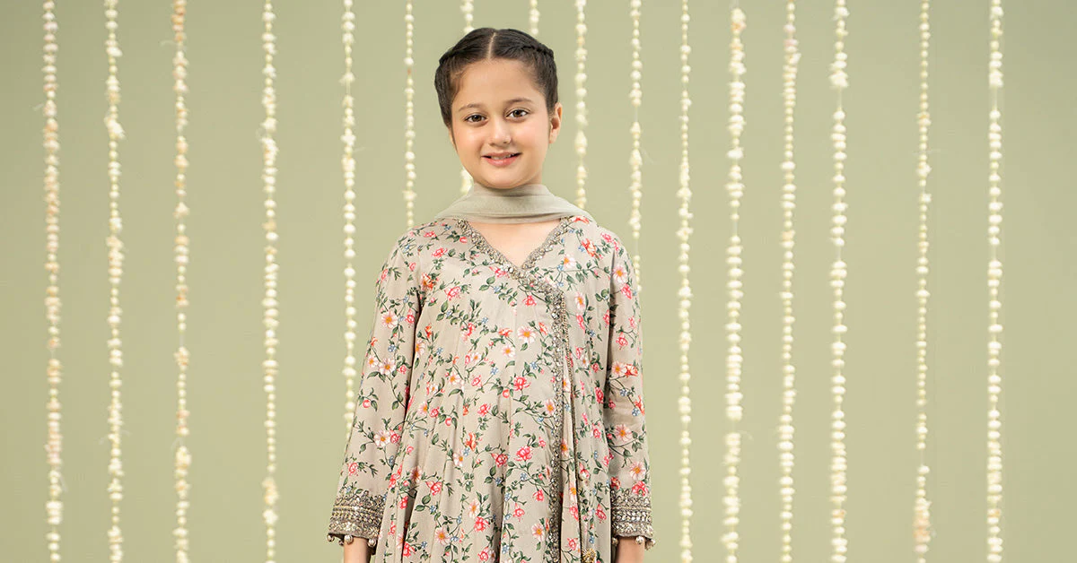 3 Piece Printed Linen Suit - Image 8