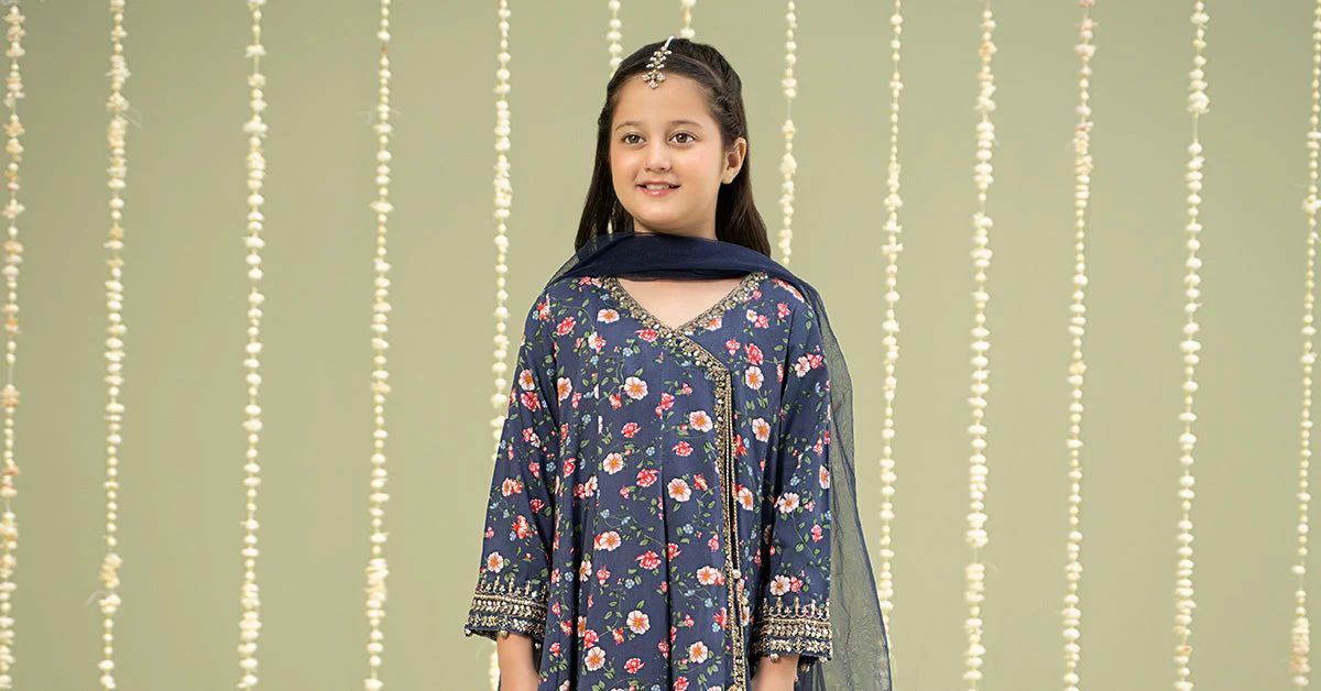 3 Piece Printed Linen Suit - Image 7