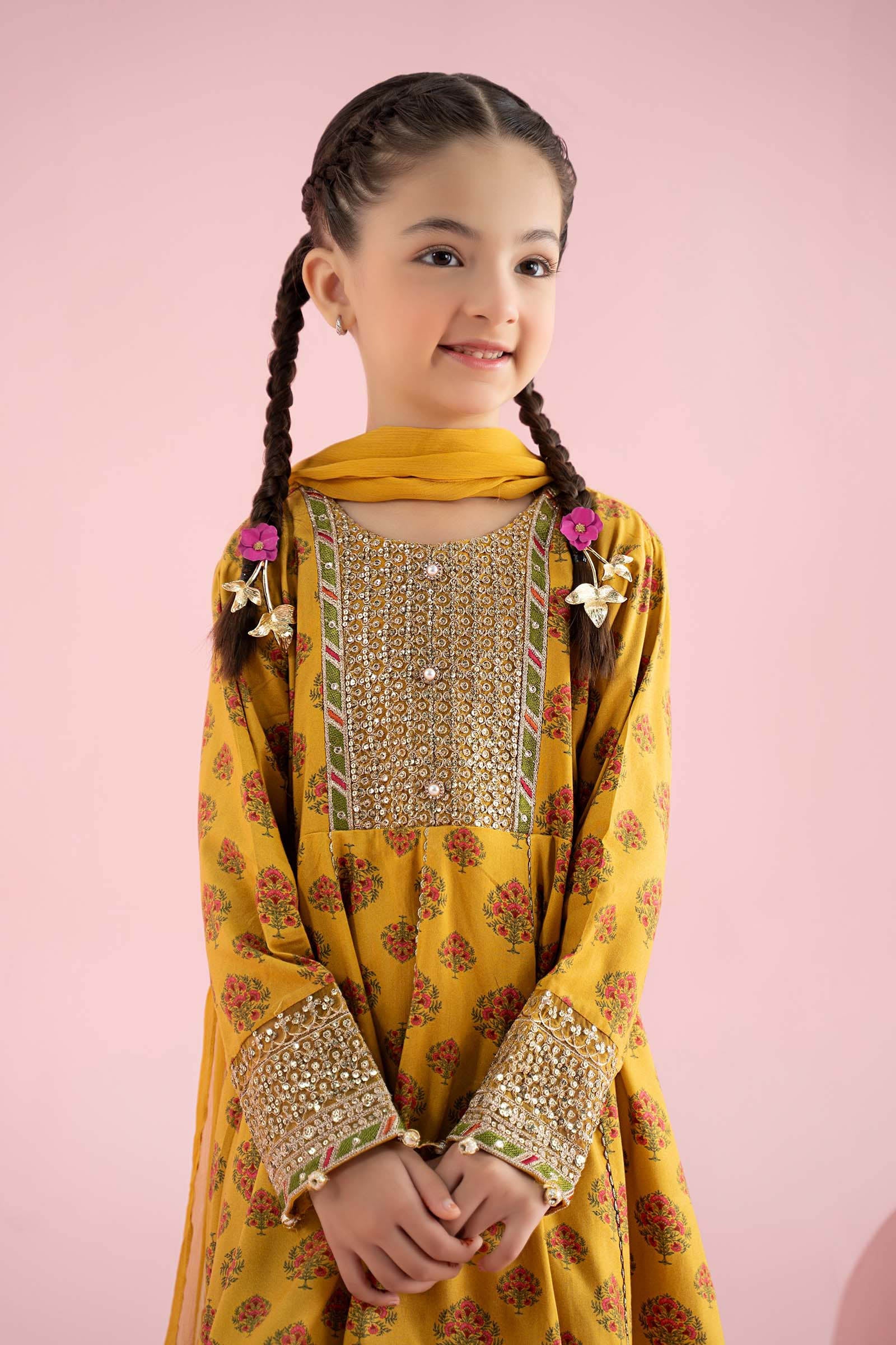 3 Piece Embroidered Linen Suit - Image 3