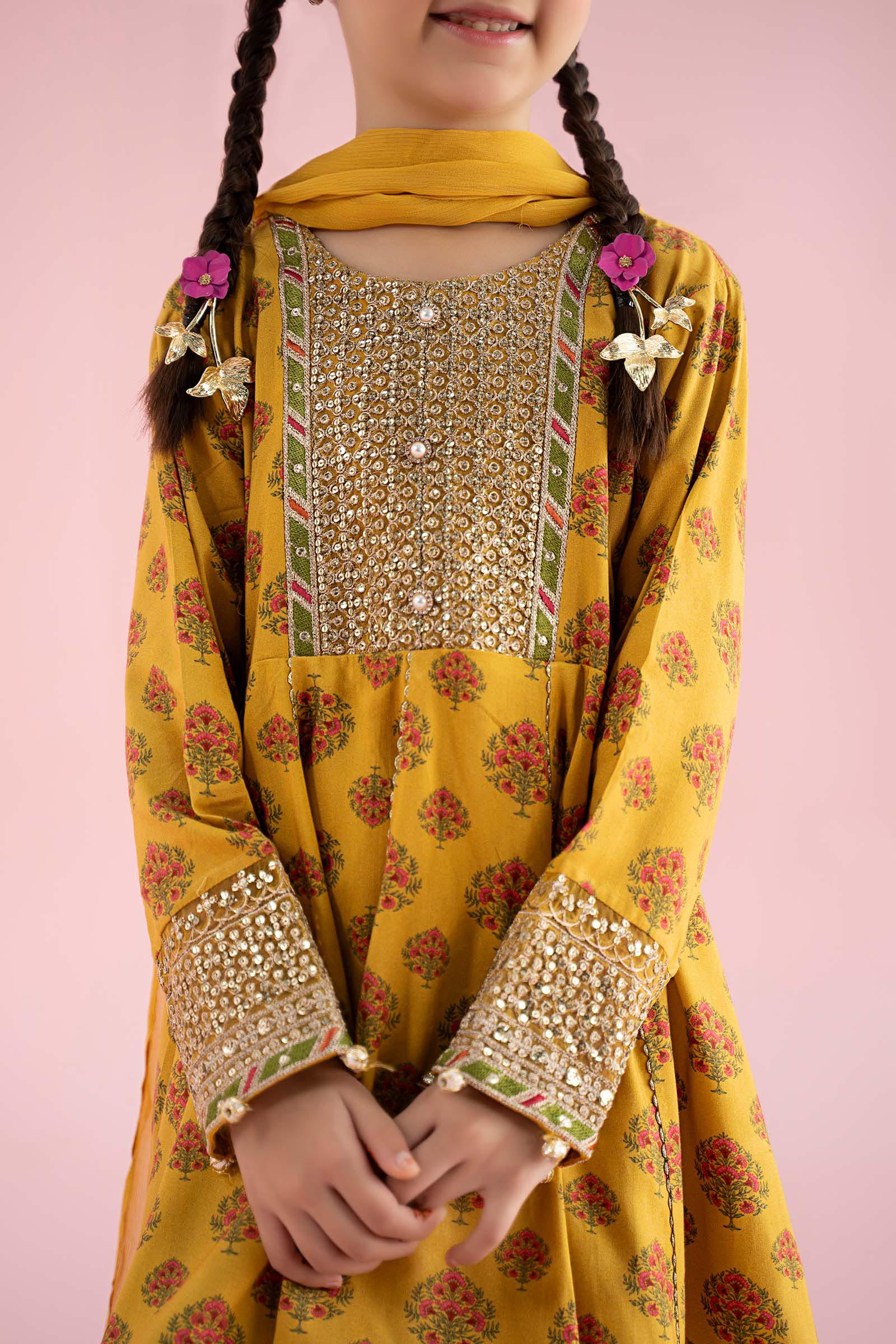 3 Piece Embroidered Linen Suit - Image 6