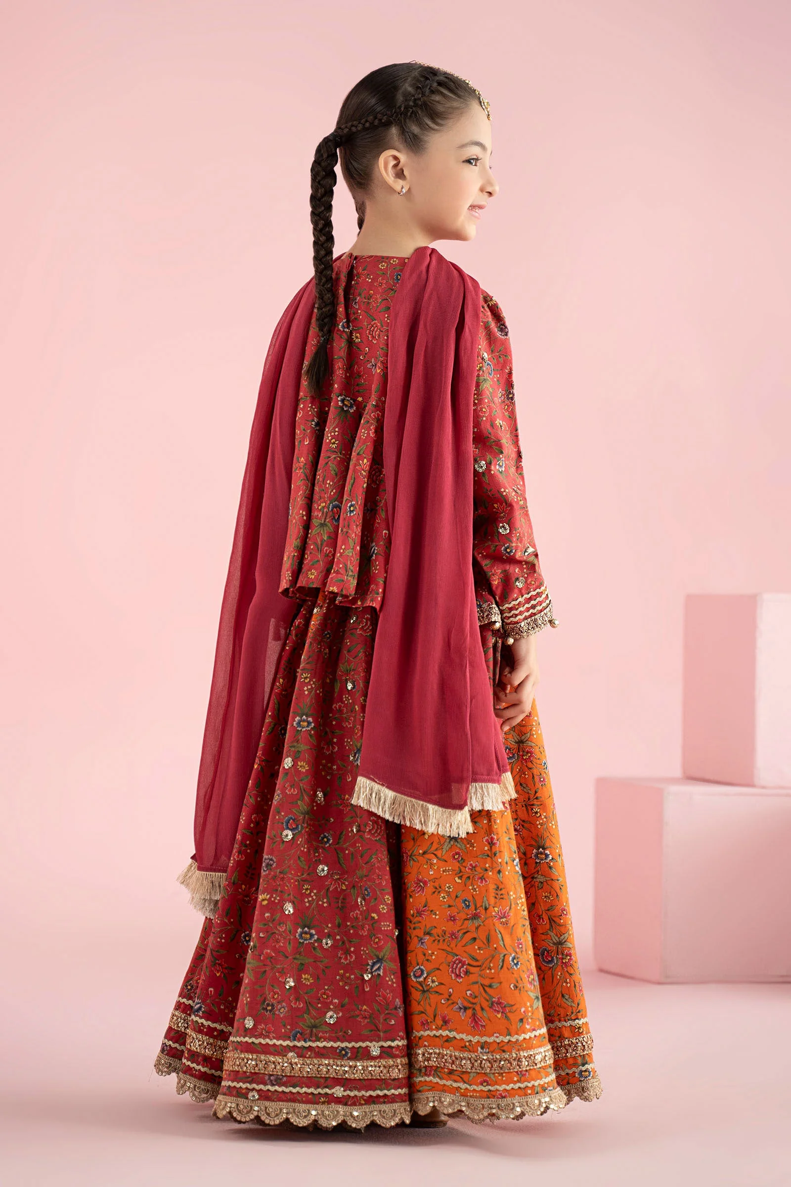 3 Piece Embroidered Khaddar Suit - Image 2