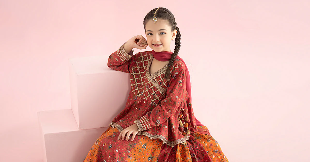 3 Piece Embroidered Khaddar Suit - Image 3