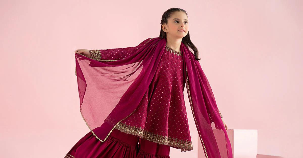 3 Piece Embroidered Filament Viscose Suit - Image 9