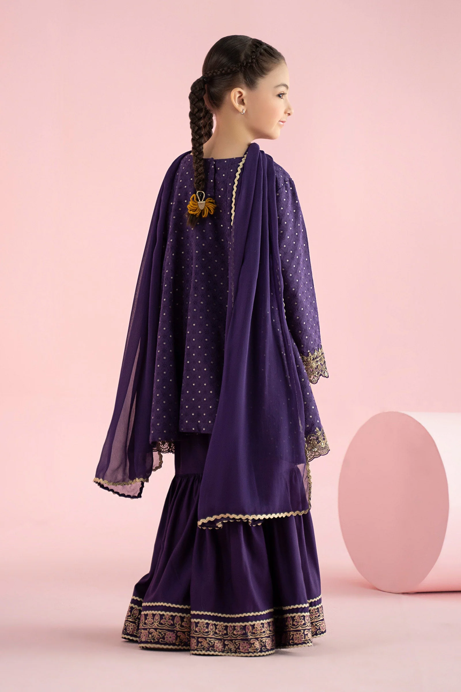 3 Piece Embroidered Filament Viscose Suit - Image 8
