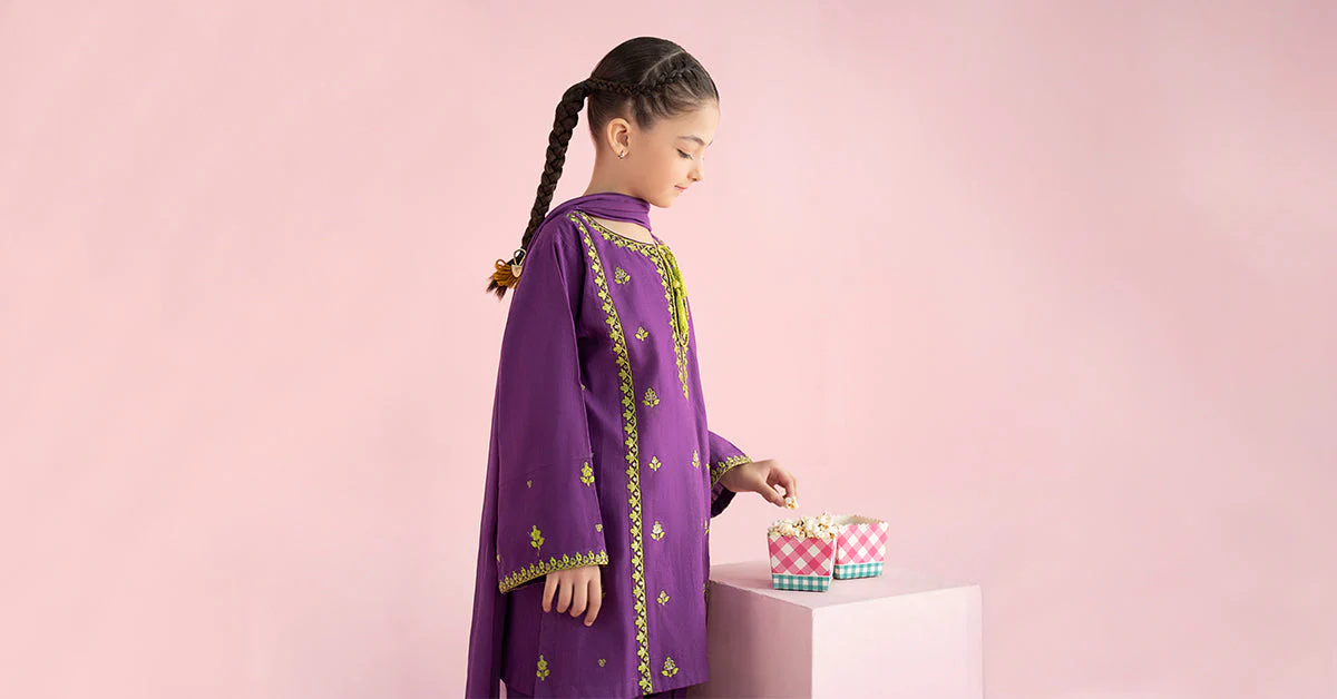 3 Piece Embroidered Khaddar Suit - Image 8