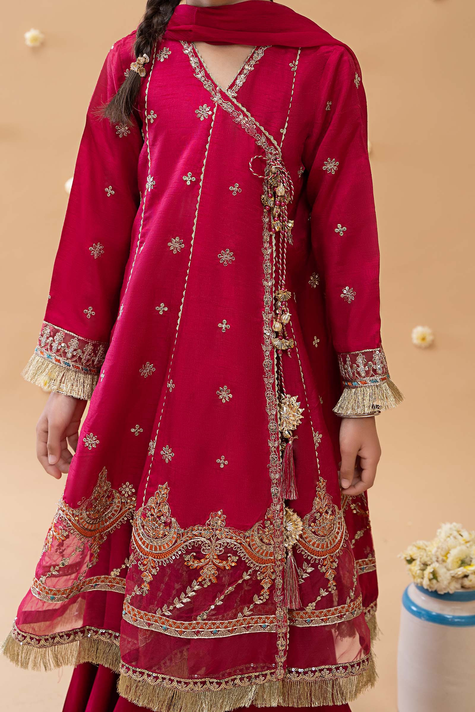 3 Piece Embroidered Suit - Image 3