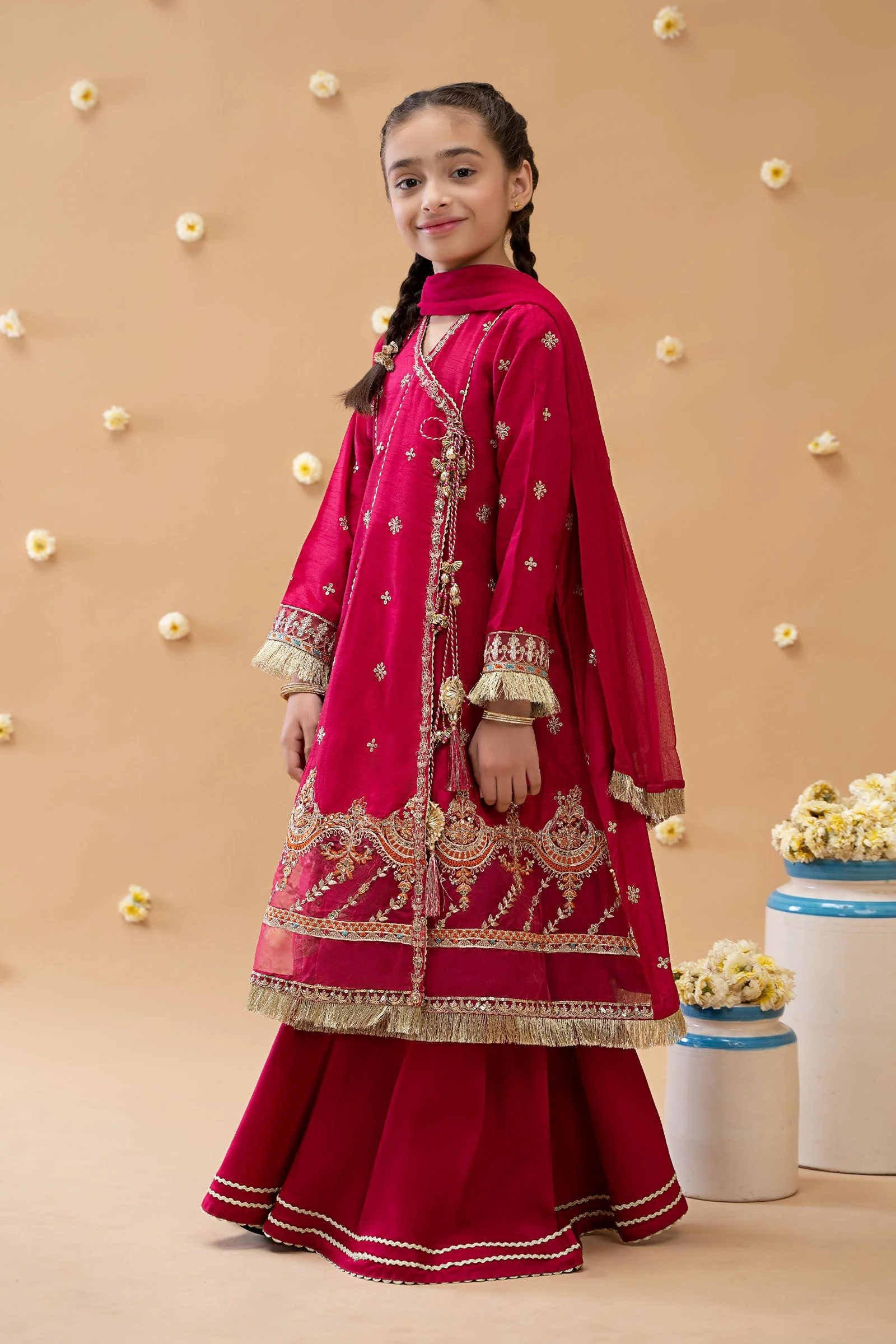 3 Piece Embroidered Suit - Image 5