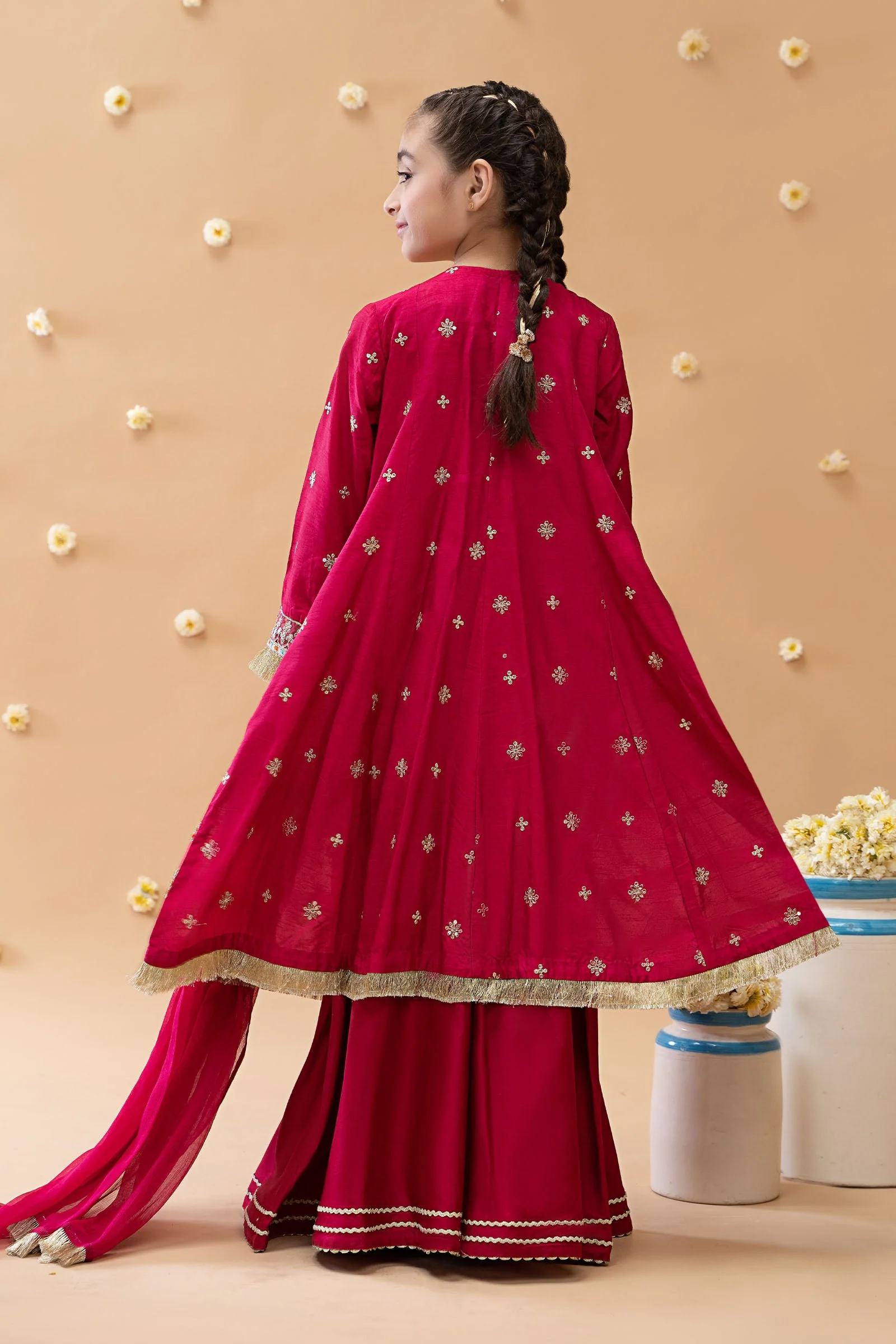 3 Piece Embroidered Suit - Image 6