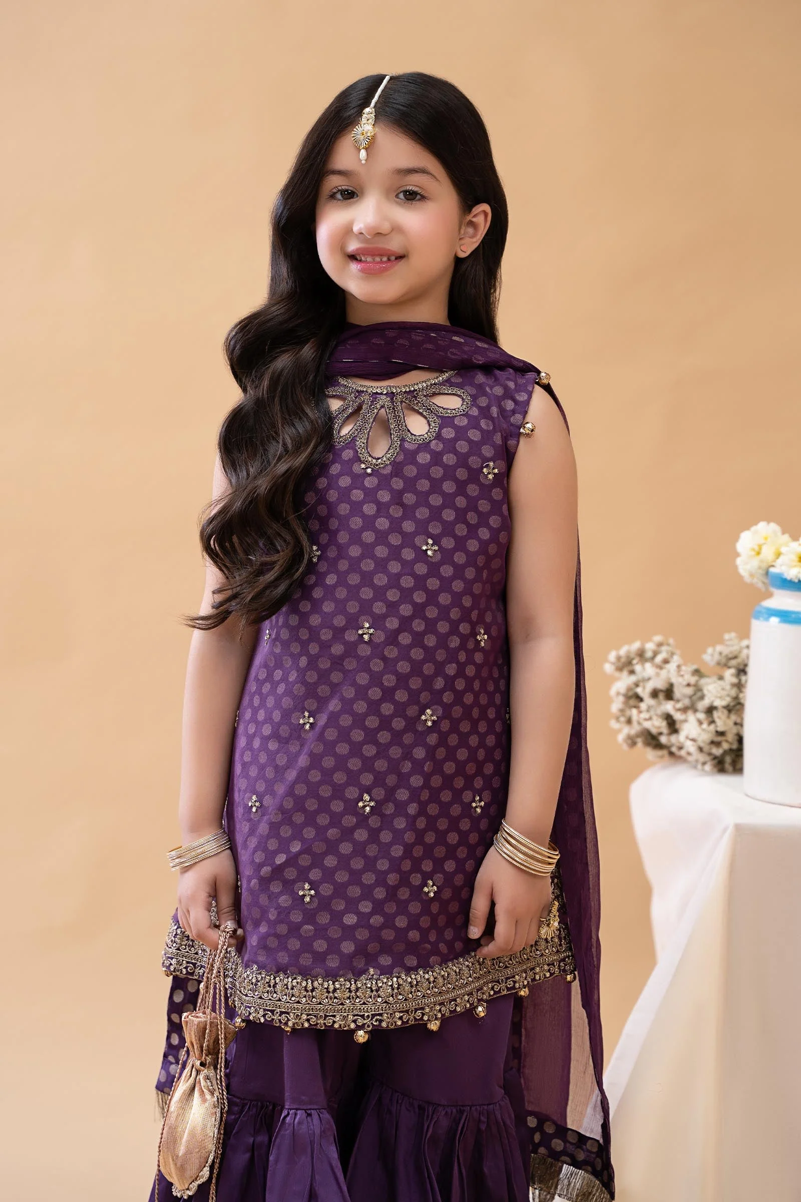 3 Piece Embroidered Suit - Image 2