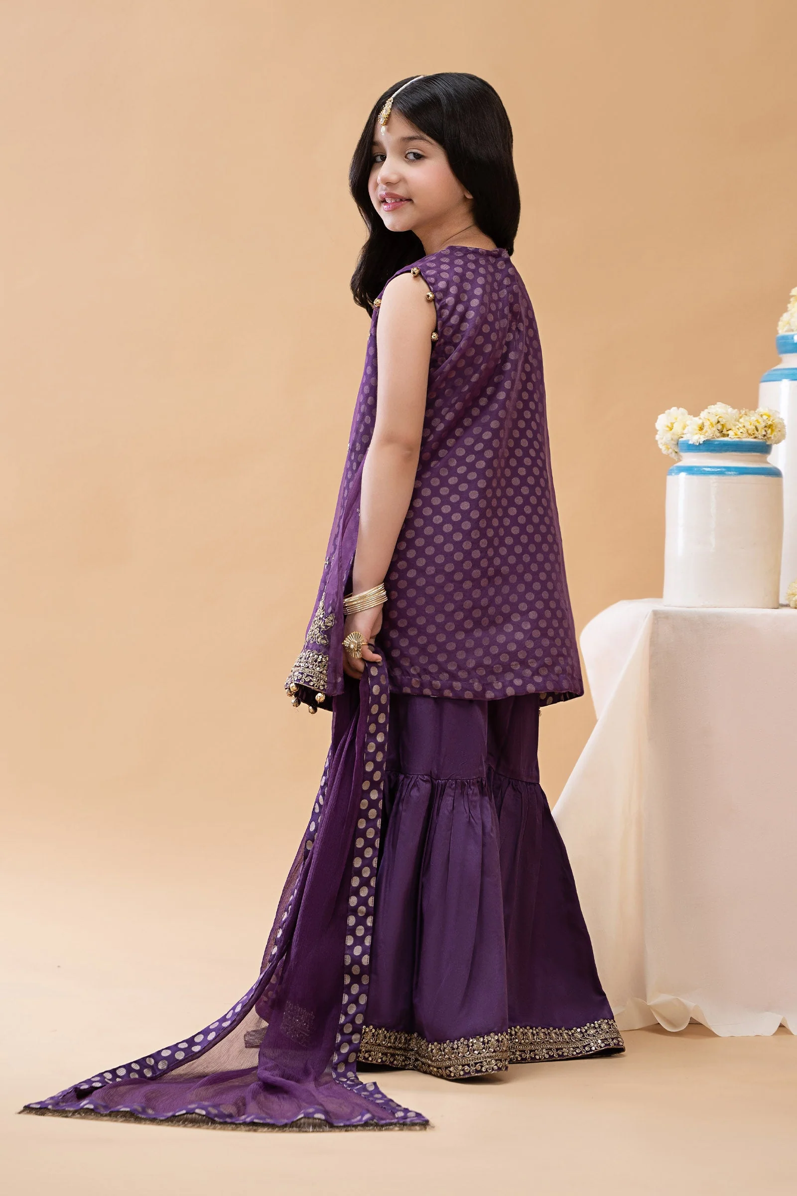 3 Piece Embroidered Suit - Image 7