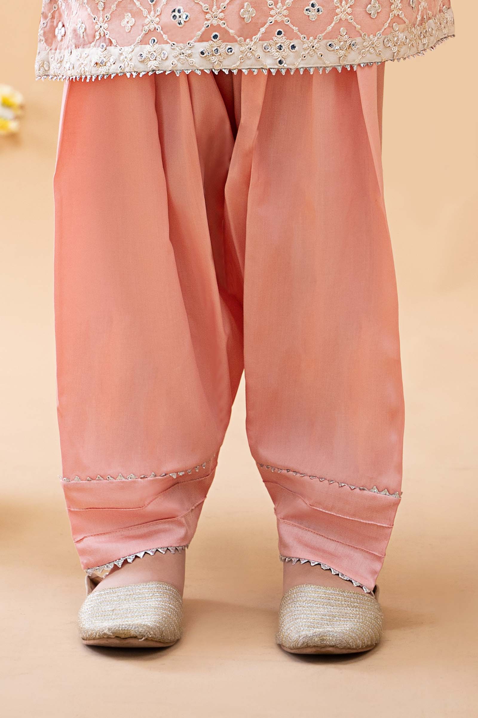 Suit Off White and Pink MKS-EA23-16 - Image 3