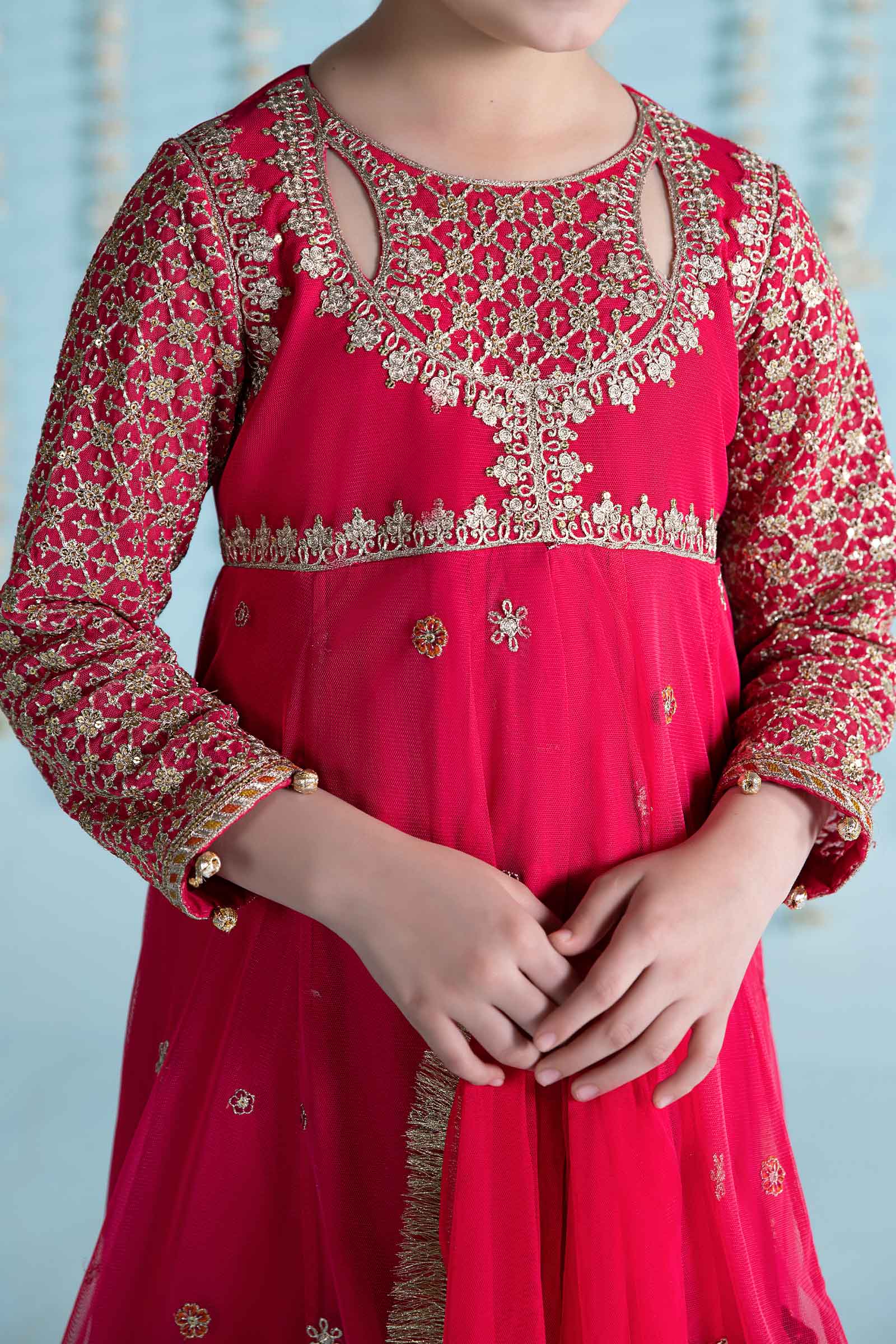3 Piece Embroidered Net Suit - Image 2