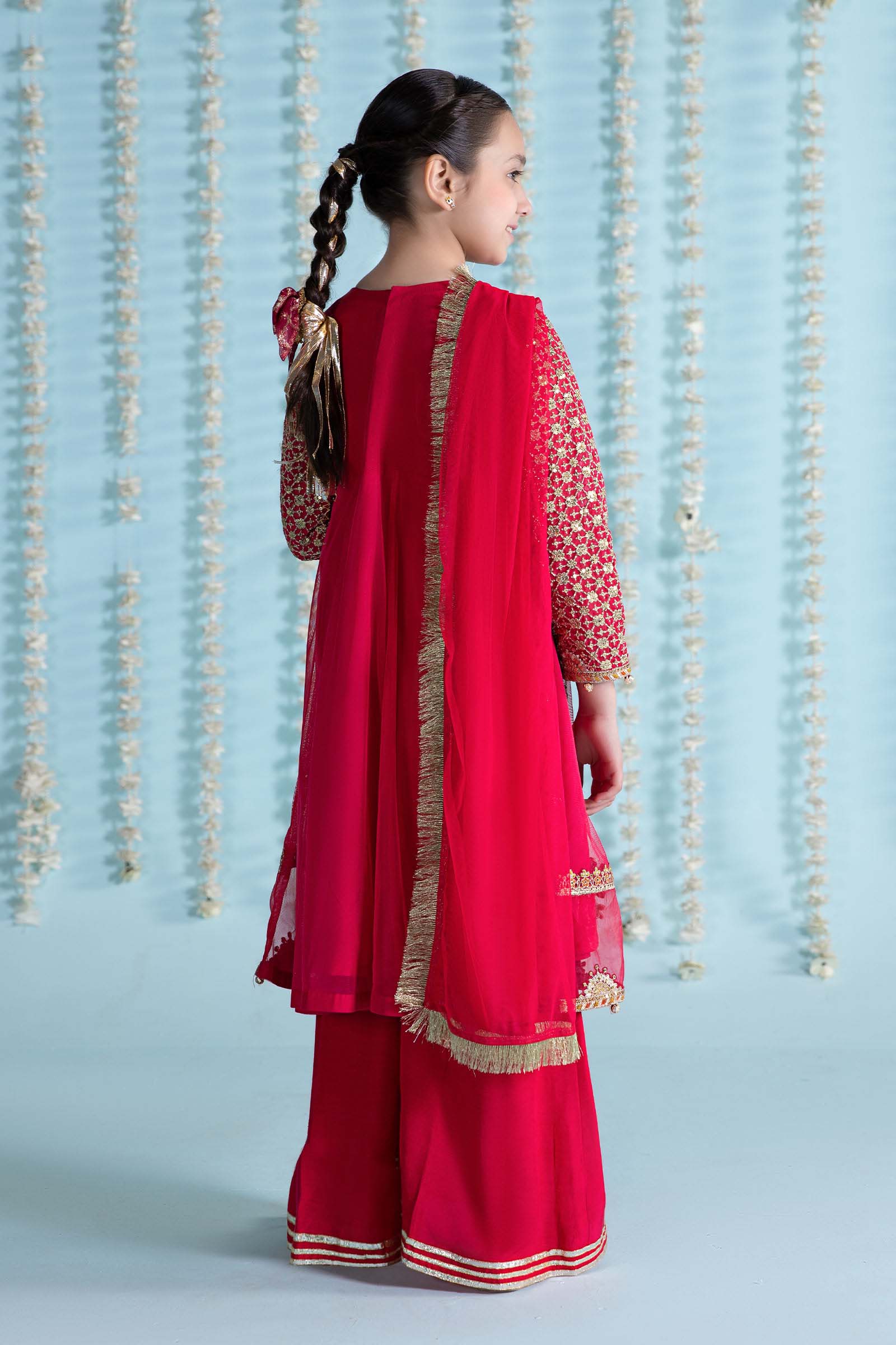 3 Piece Embroidered Net Suit - Image 3