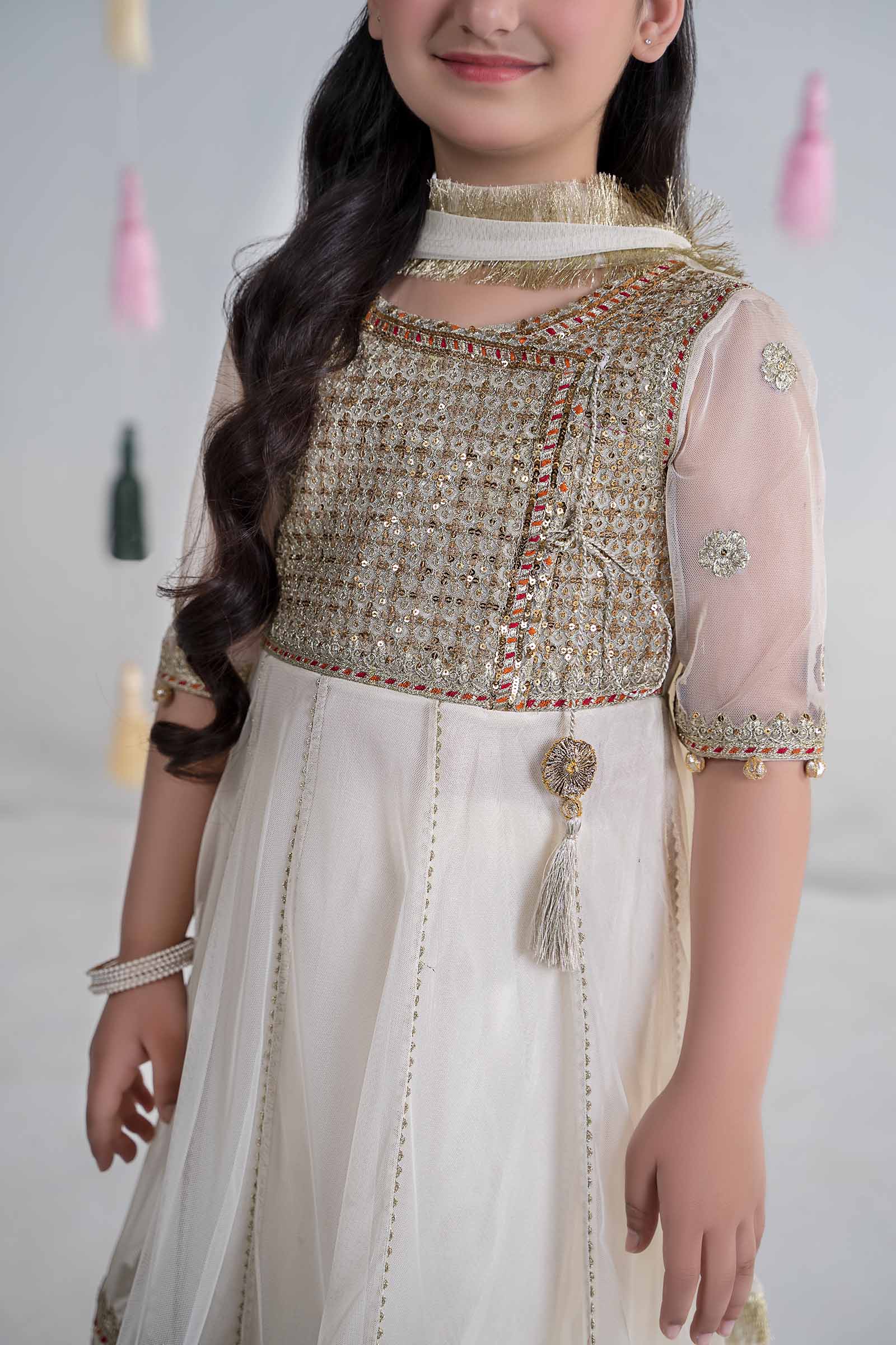 3 Piece Embroidered Net Suit - Image 4