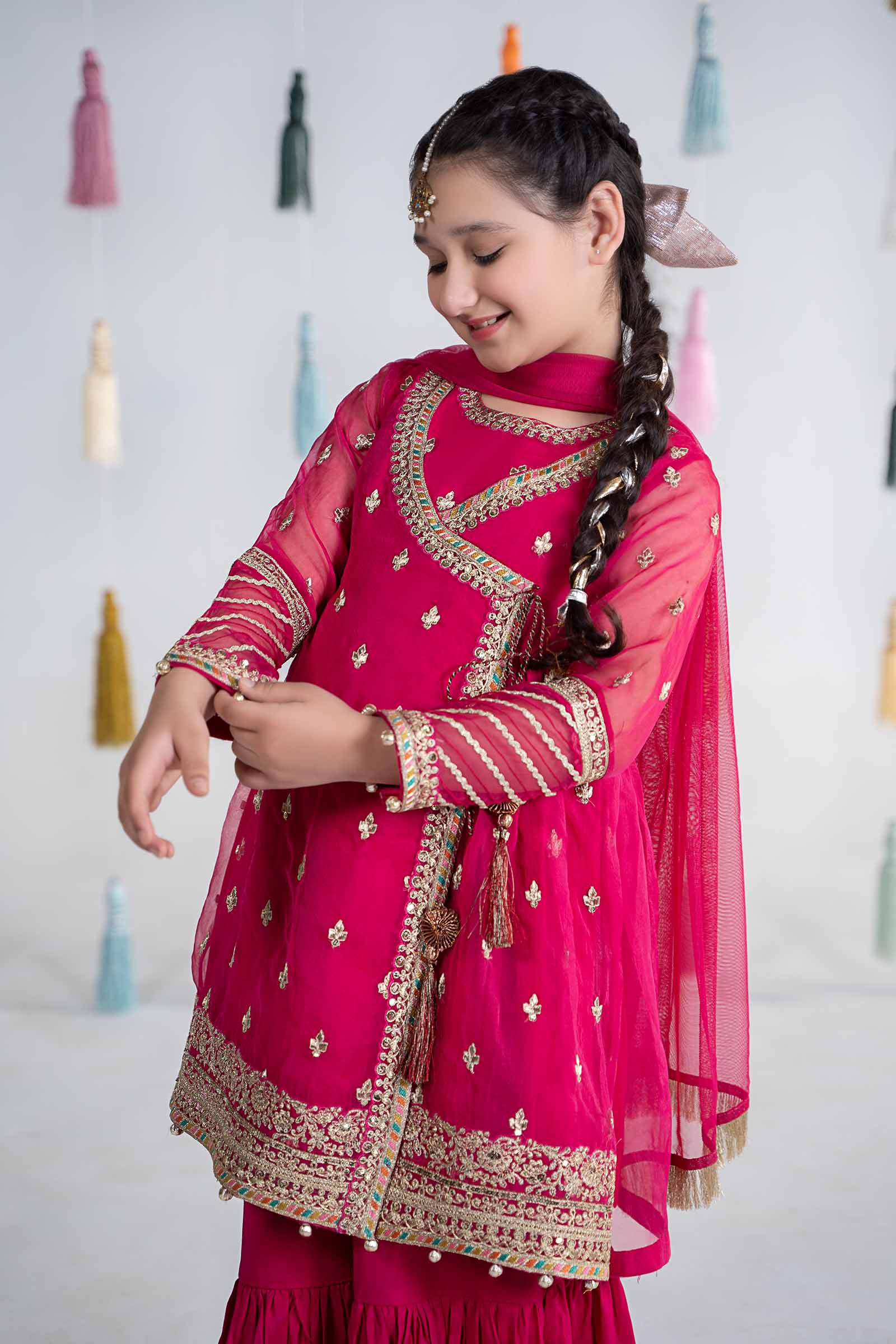 3 Piece Embroidered Organza Suit - Image 2