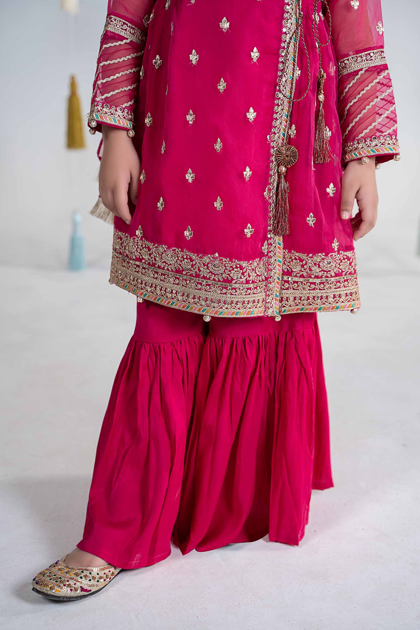 3 Piece Embroidered Organza Suit - Image 5