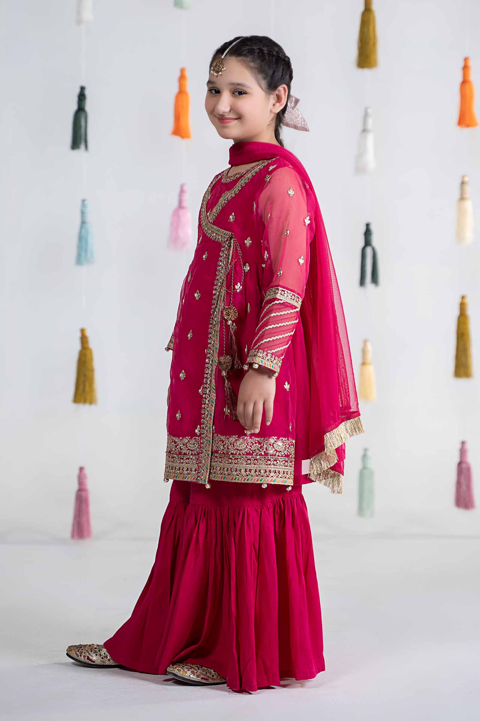 3 Piece Embroidered Organza Suit - Image 7