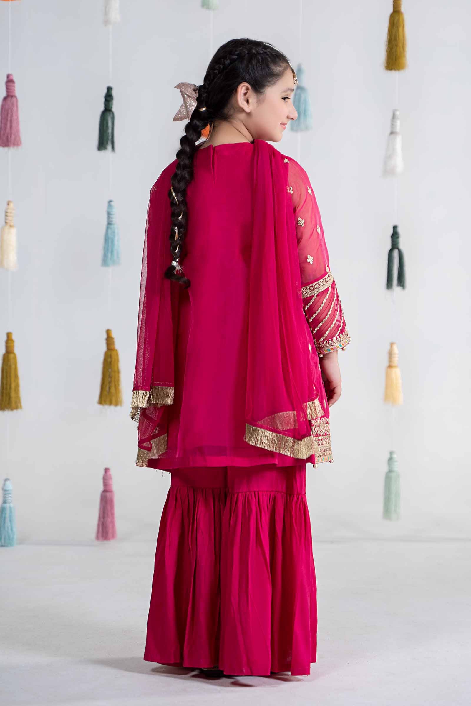 3 Piece Embroidered Organza Suit - Image 8