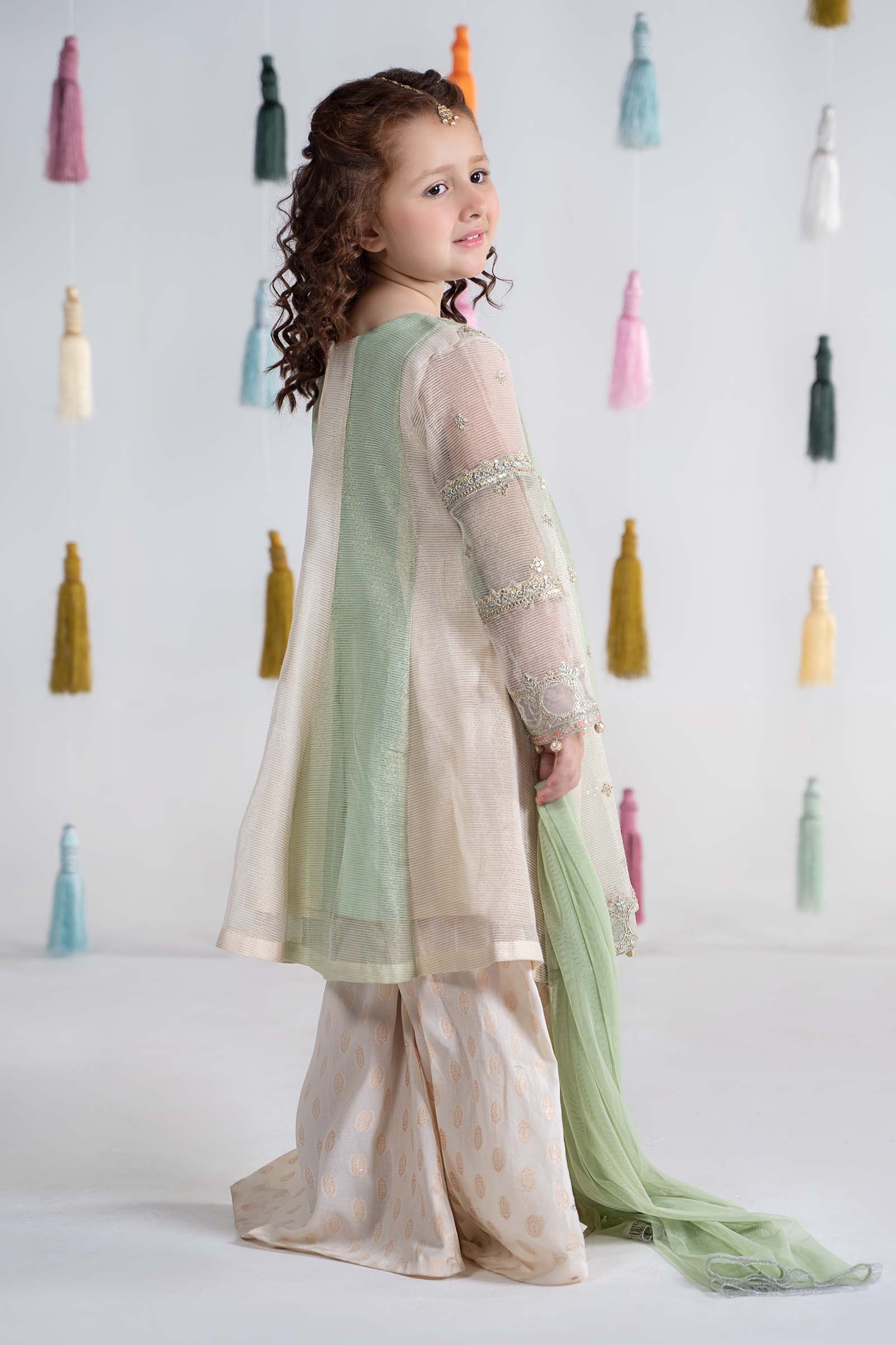 3 Piece Embroidered Cotton Net Suit - Image 7