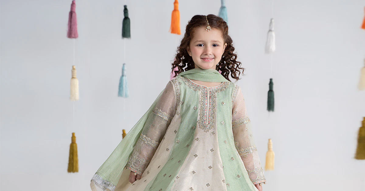 3 Piece Embroidered Cotton Net Suit - Image 8