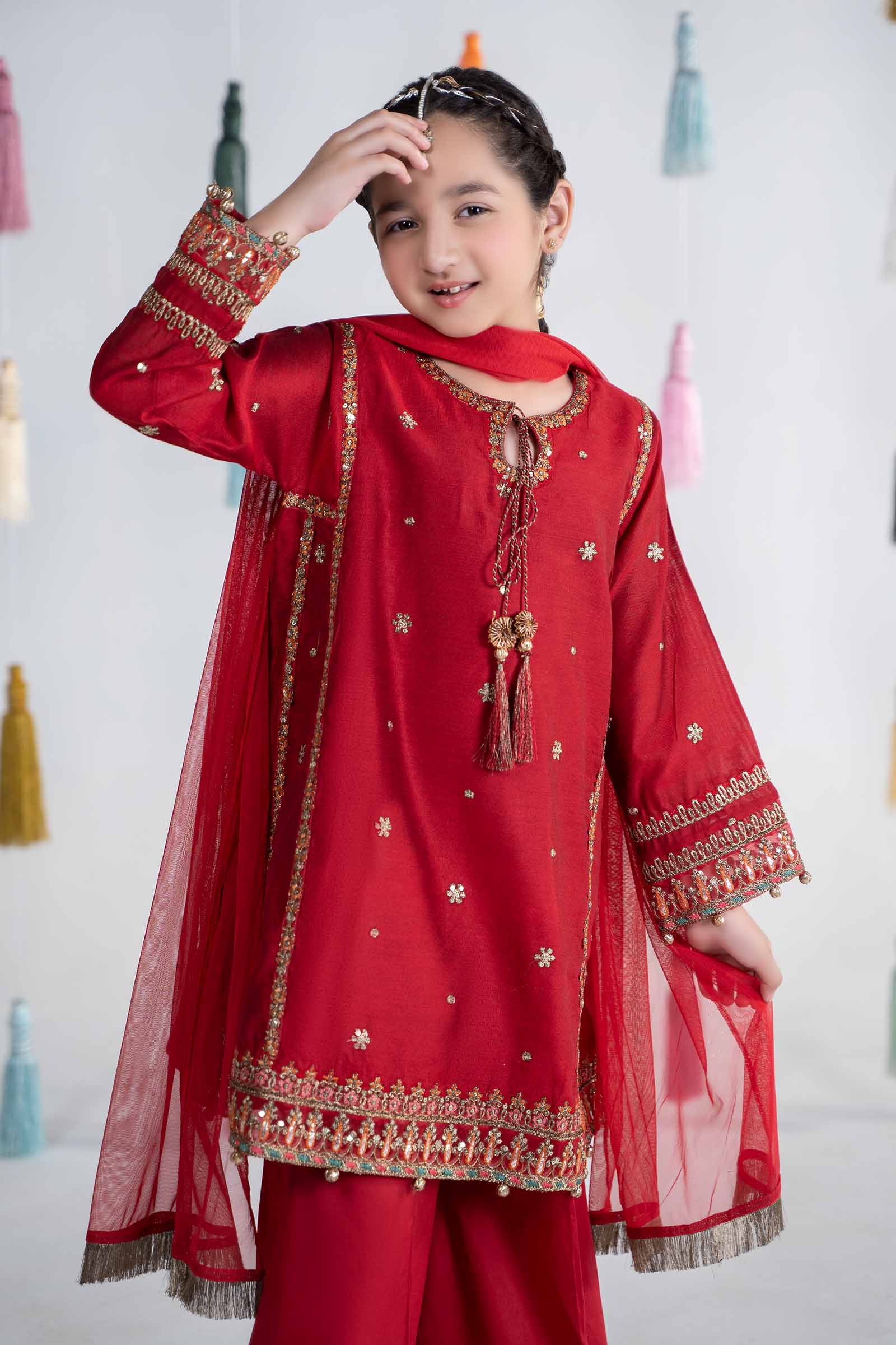 3 Piece Embroidered Yarn Dyed Suit - Image 2