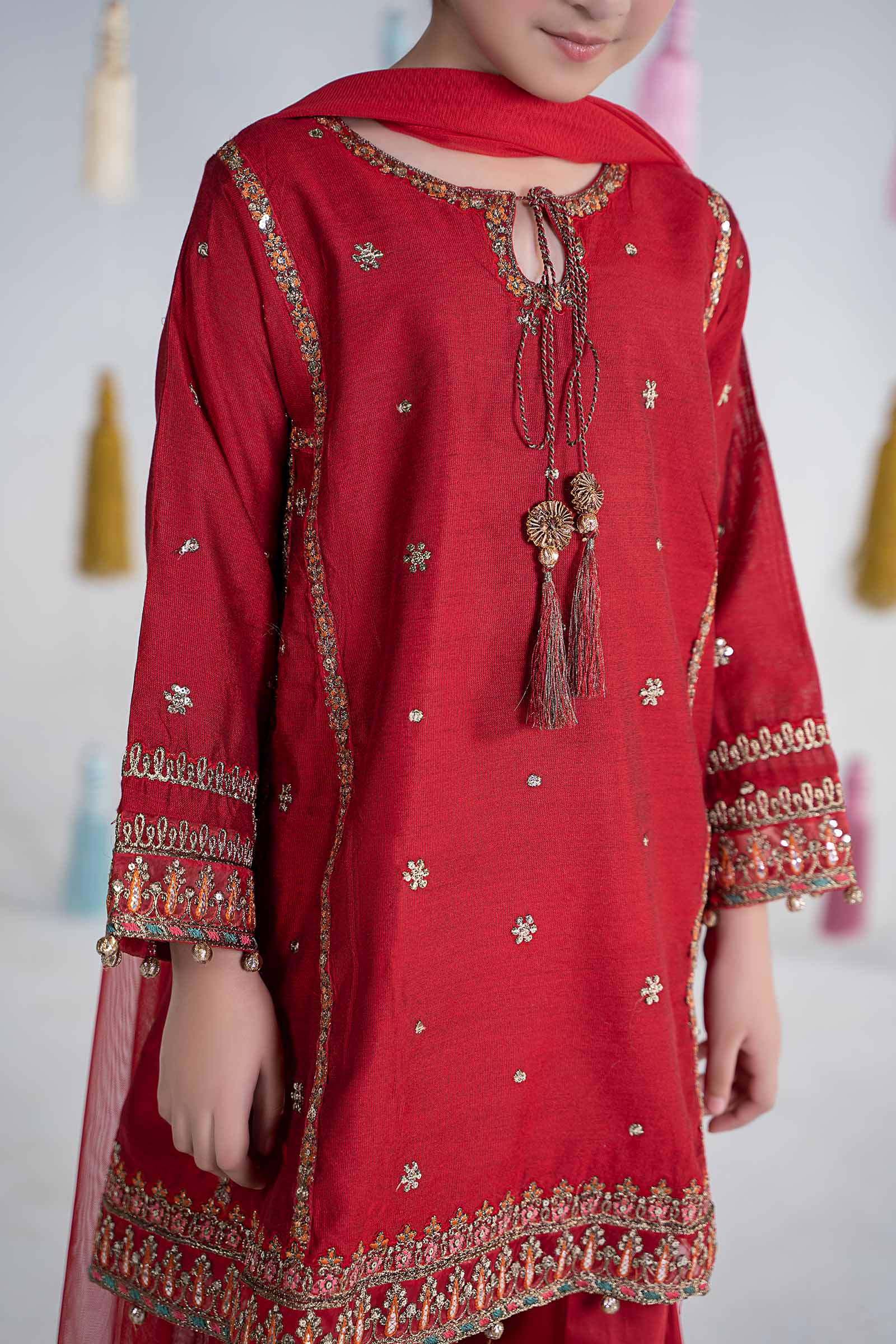 3 Piece Embroidered Yarn Dyed Suit - Image 3
