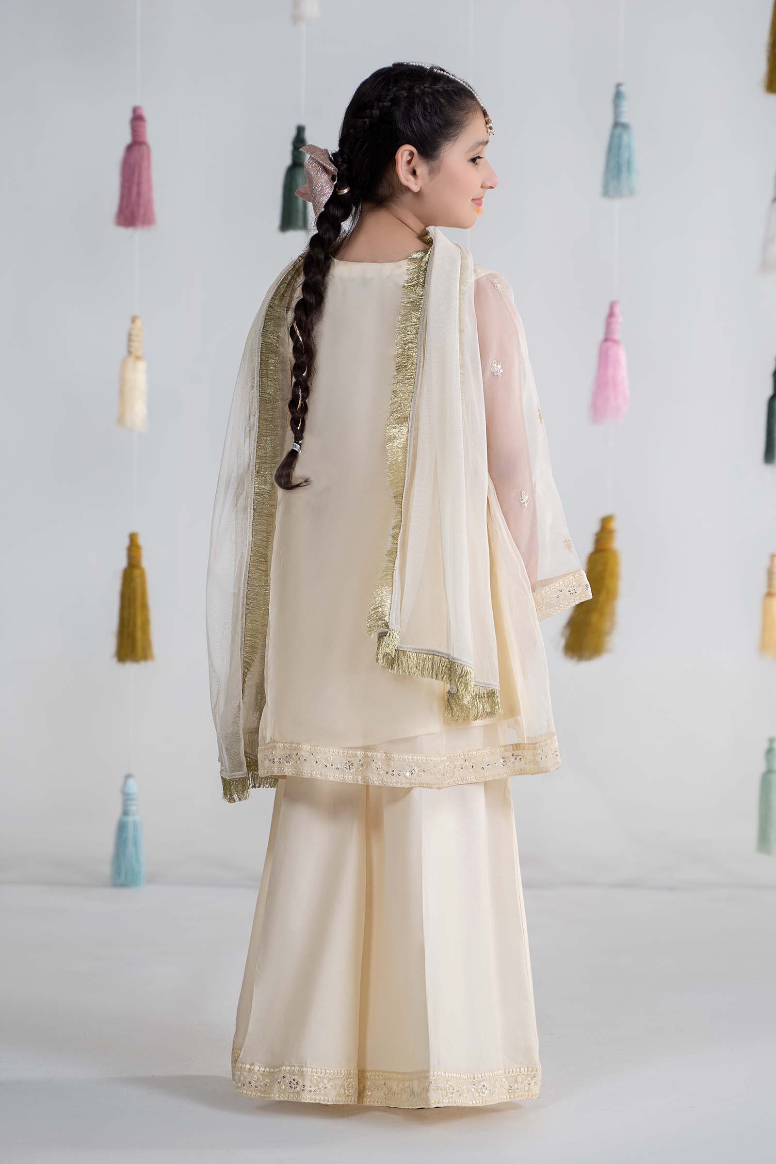 3 Piece Embroidered Organza Suit - Image 8