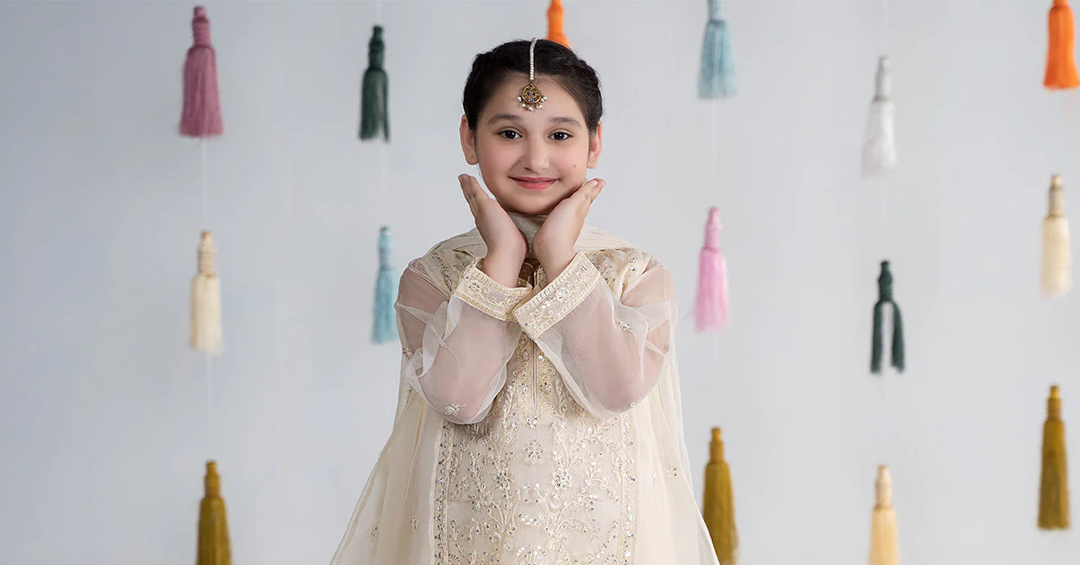 3 Piece Embroidered Organza Suit - Image 9