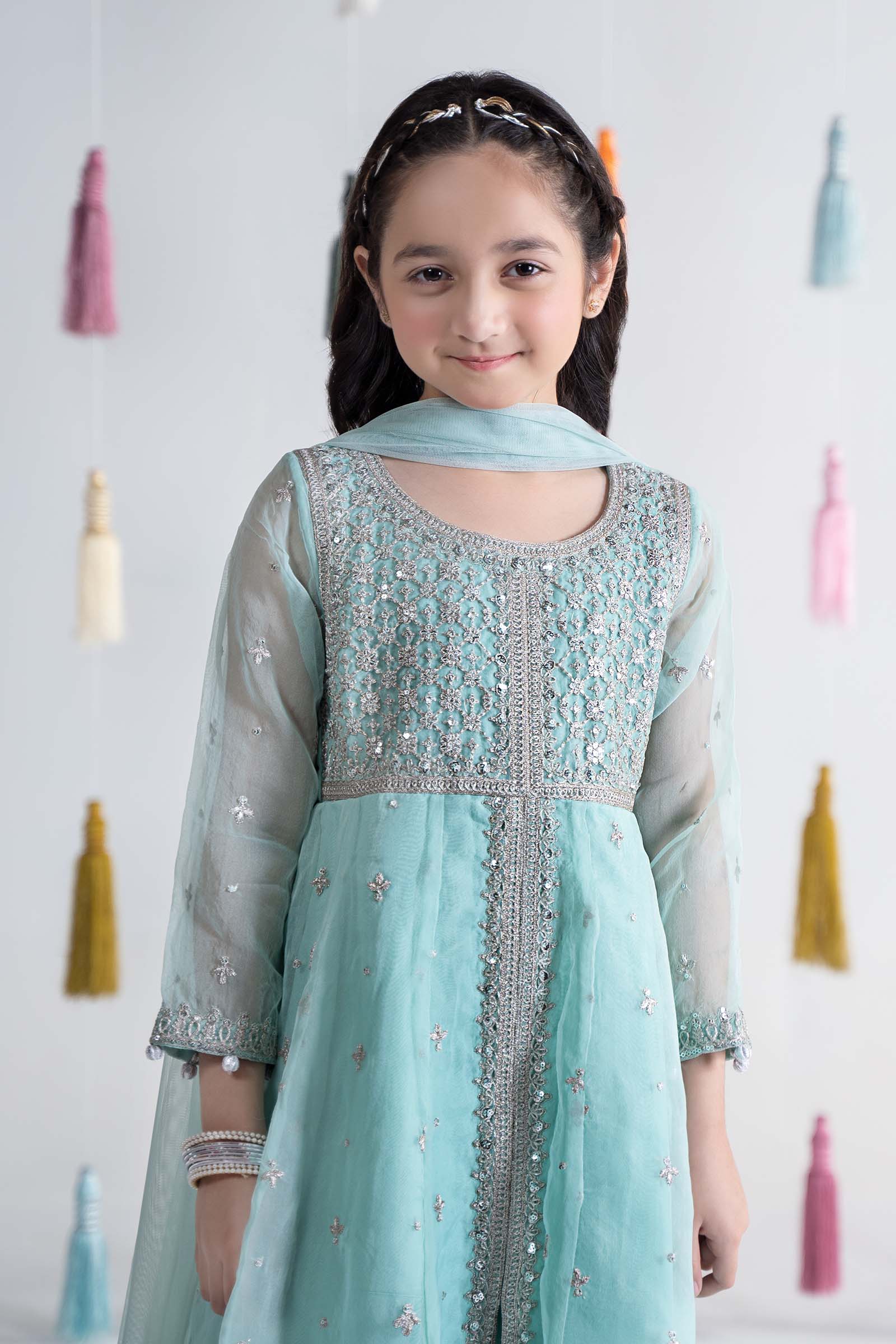 3 Piece Embroidered Organza Suit - Image 2