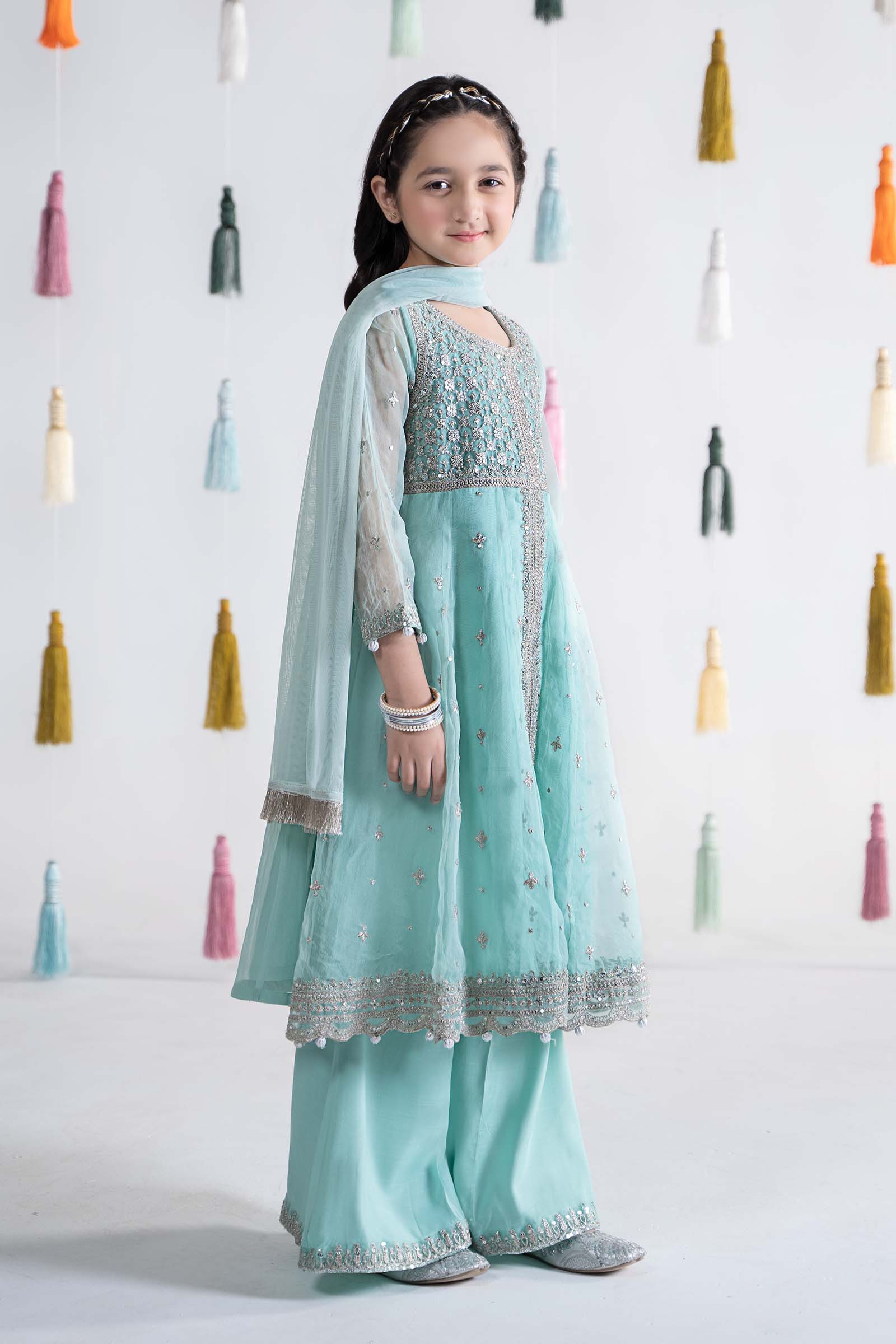 3 Piece Embroidered Organza Suit - Image 7